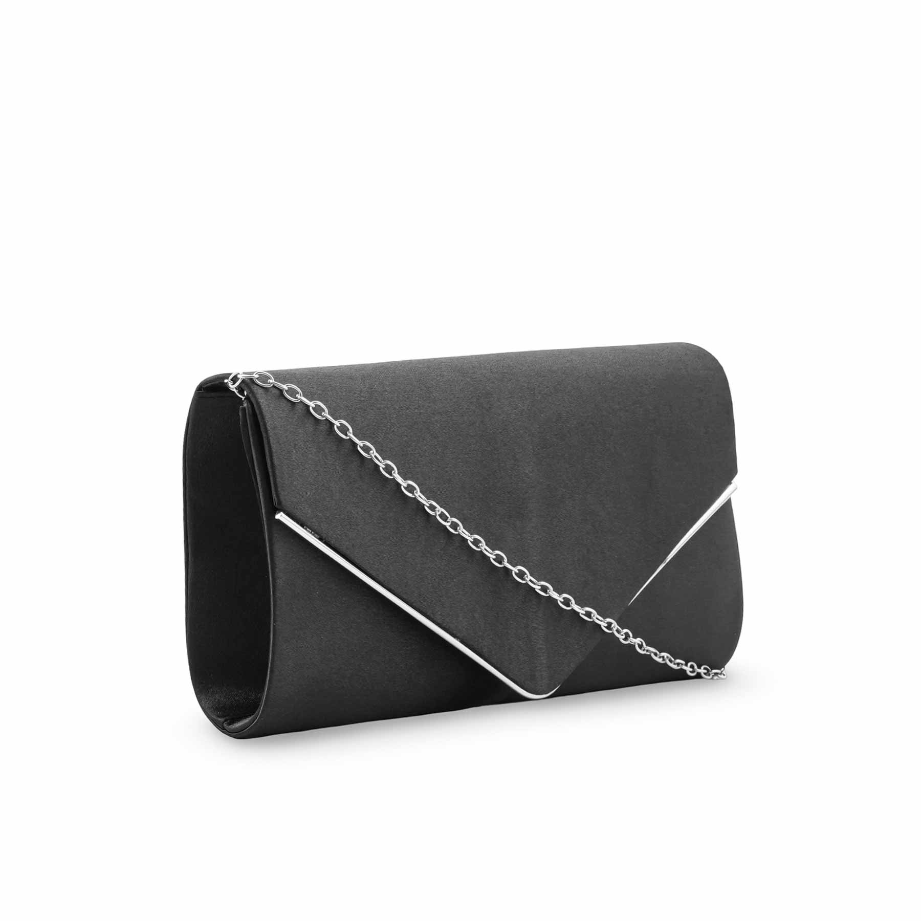 Black Formal Clutch For Women P24411 - Image 3