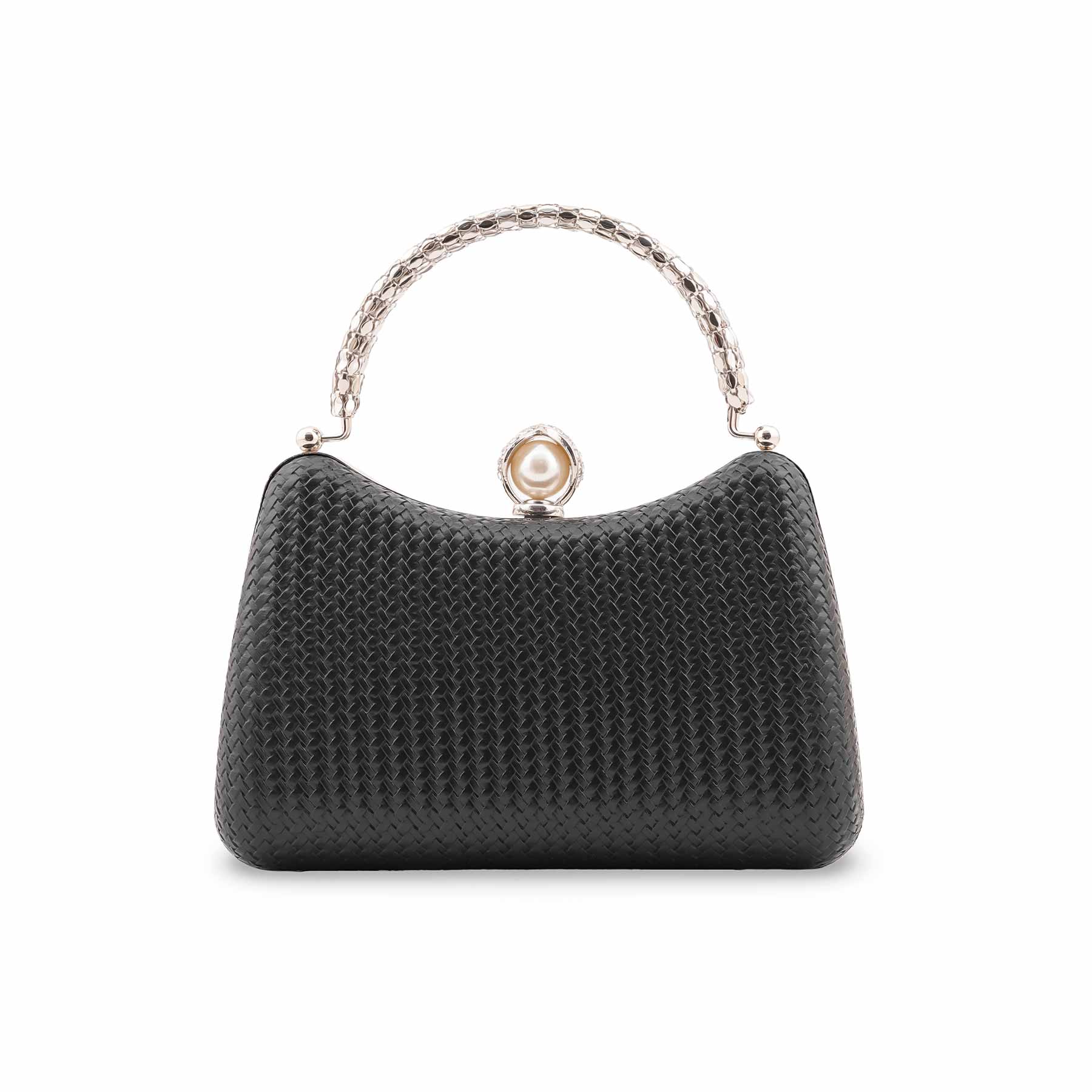 Black Formal Clutch For Women P24431 - Image 2