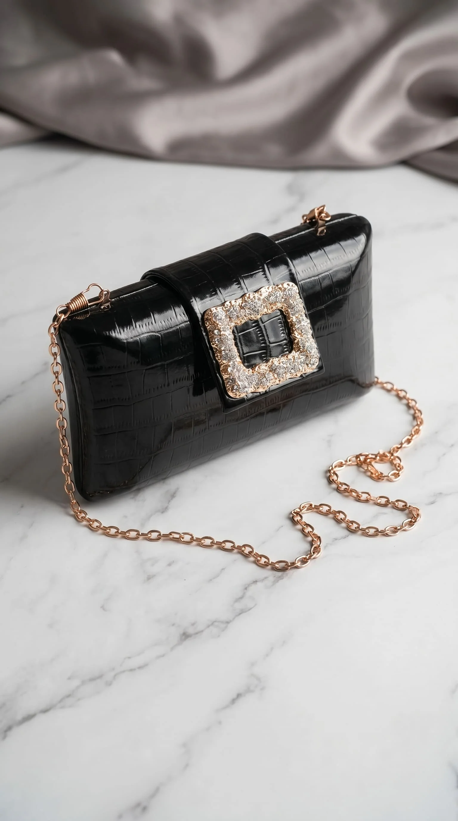 Black Formal Clutch For Women P24443