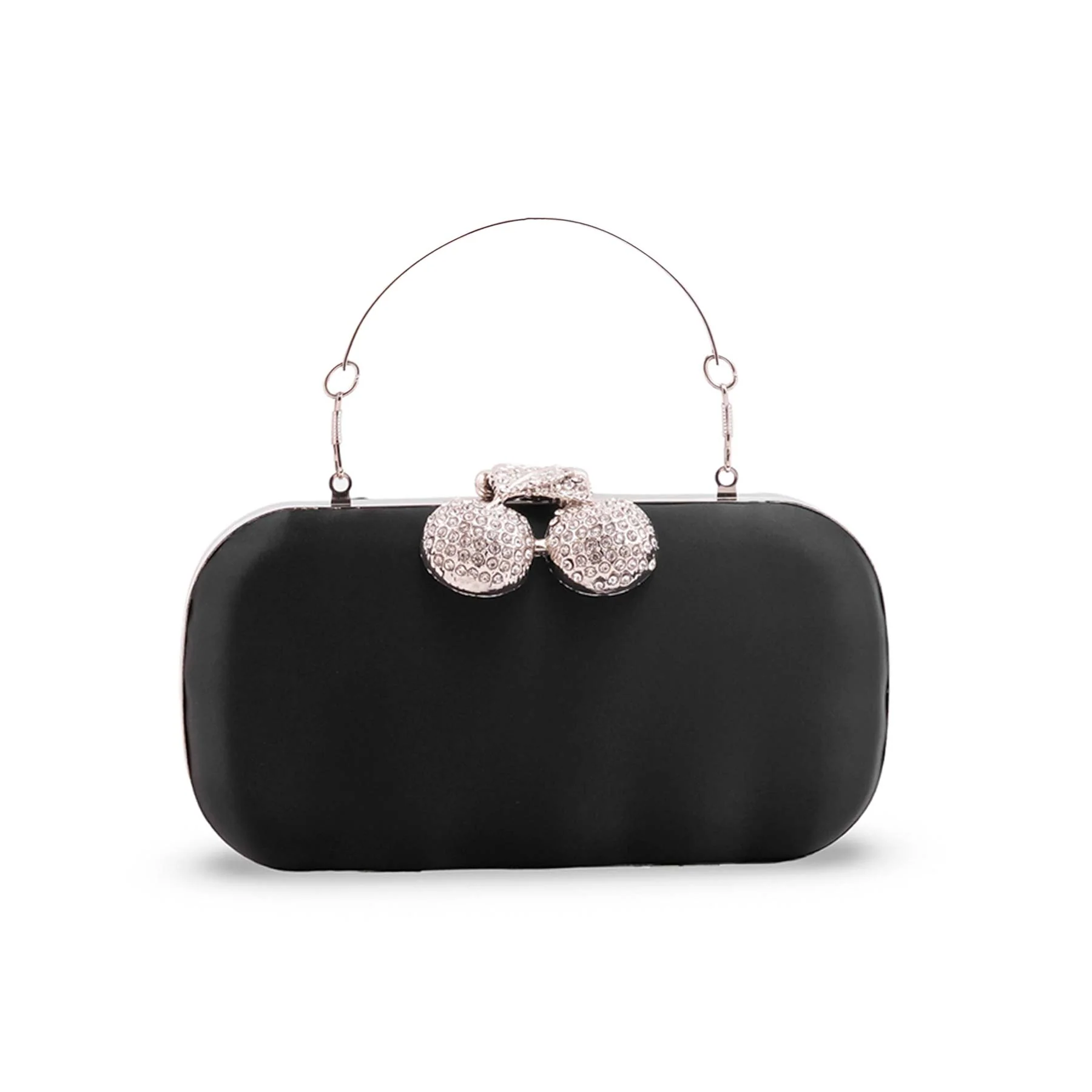 Black Formal Clutch For Women P24461 - Image 2