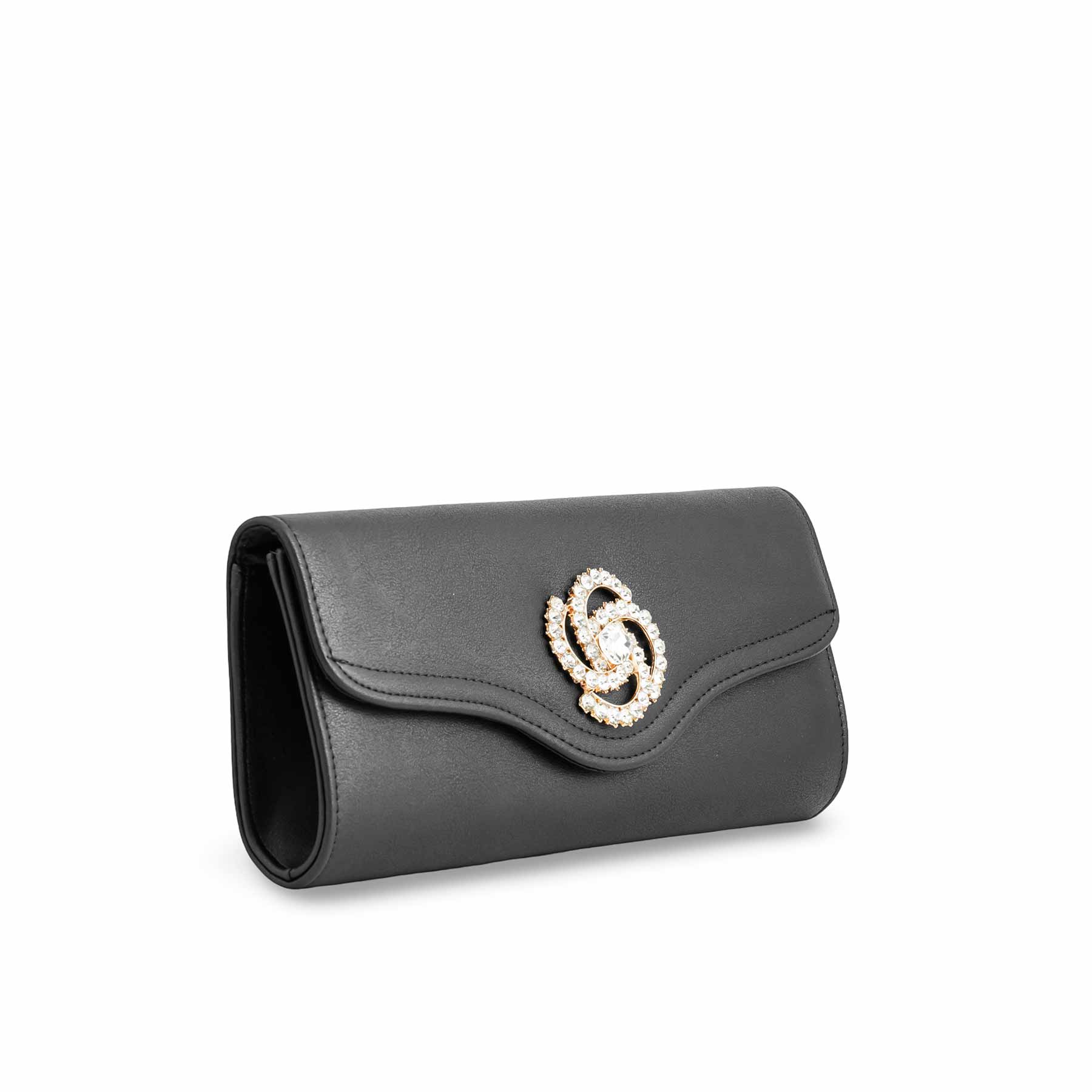 Black Formal Clutch P24215 - Image 2