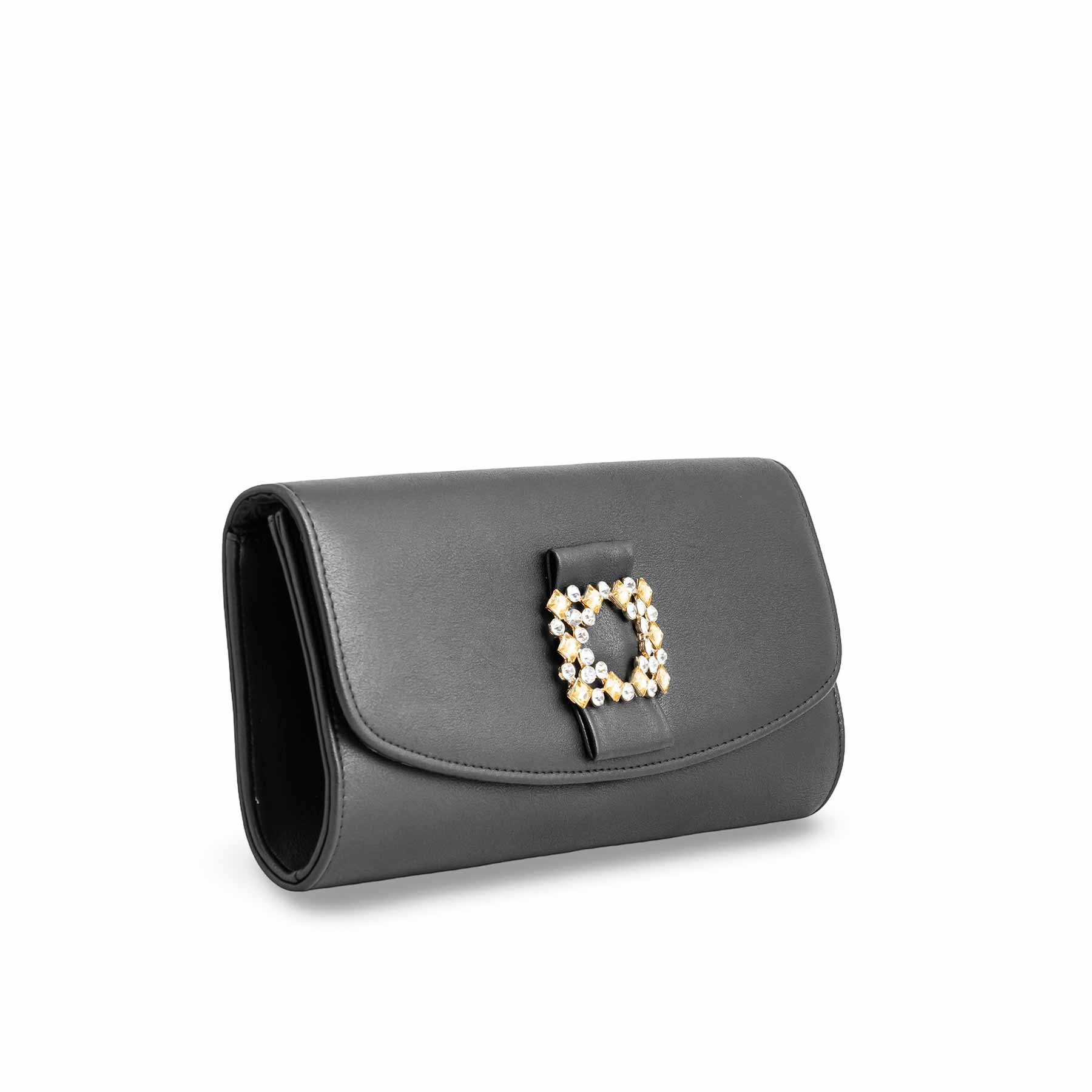 Black Formal Clutch P24216 - Image 2