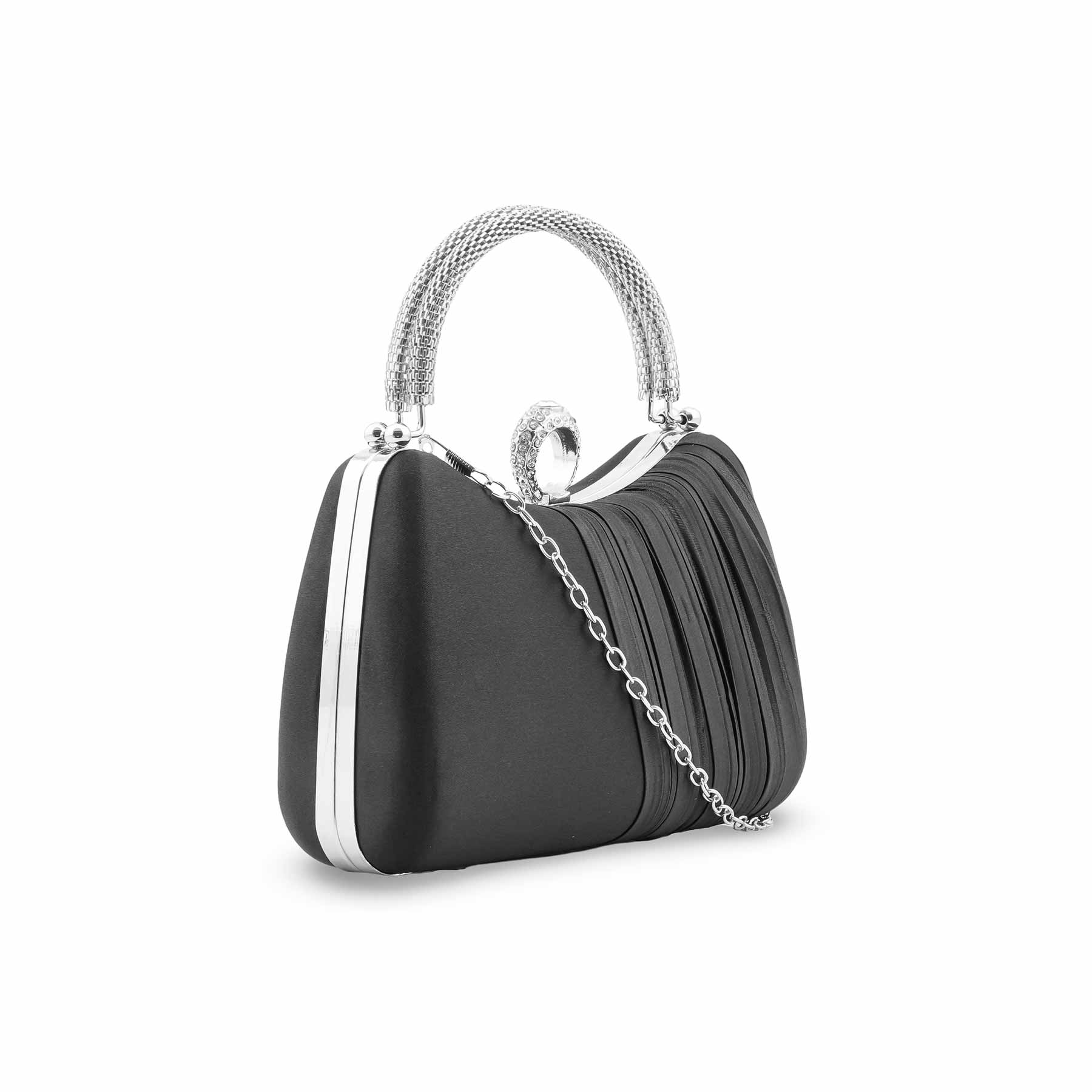 Black Formal Clutch P24441 - Image 3