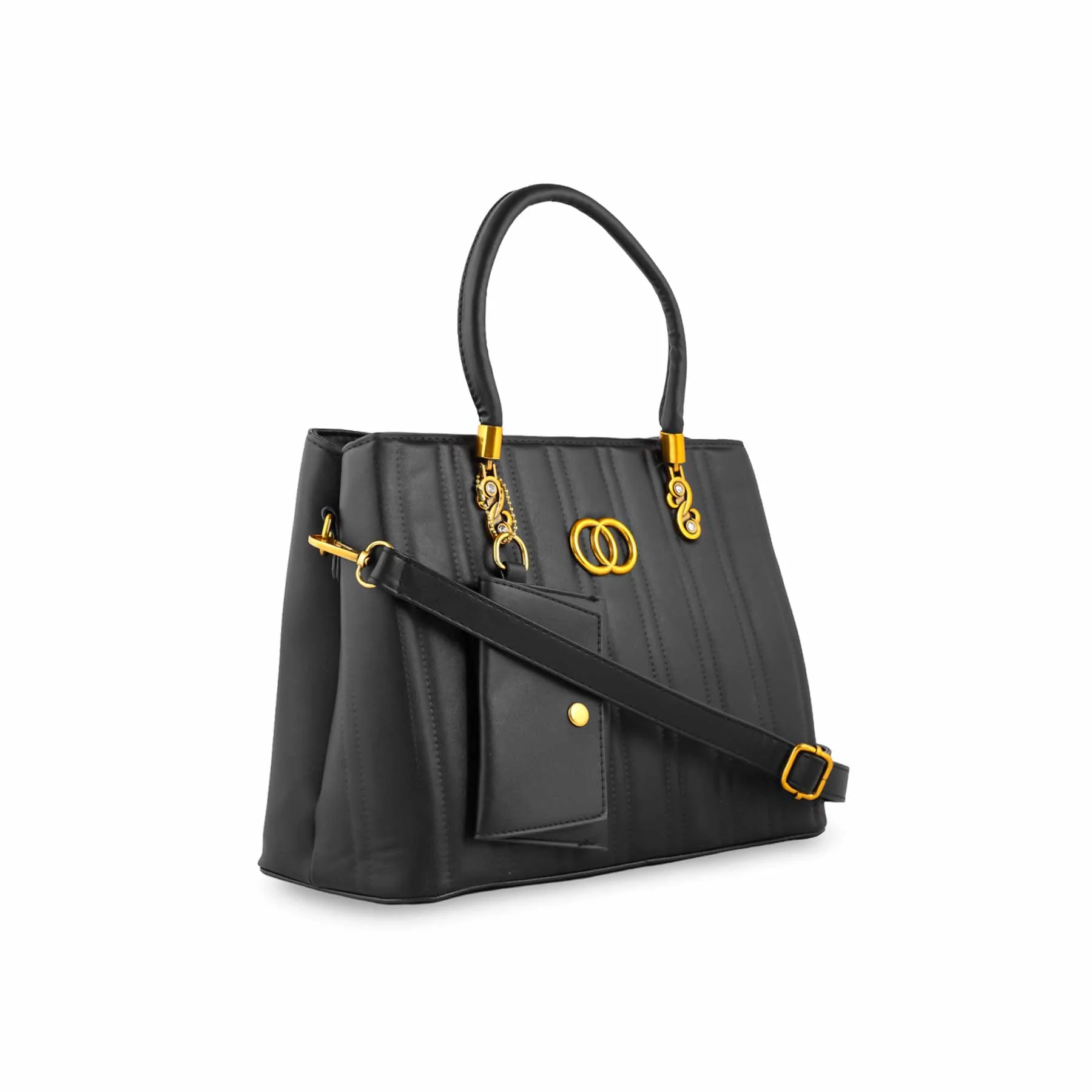 Black Formal Hand Bag For Ladies P36152 - Image 2