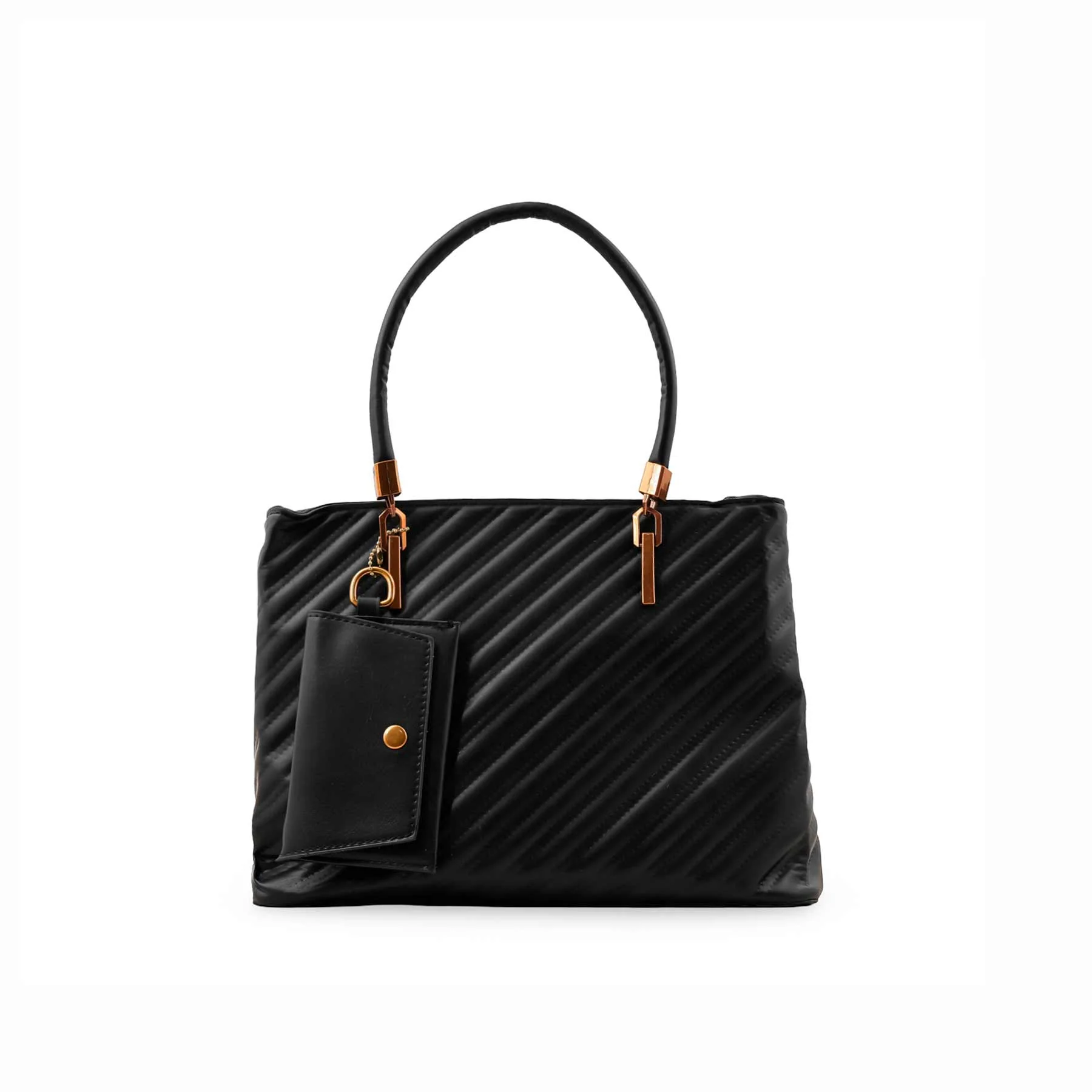 Black Formal Hand Bag For Ladies P36153 - Image 2