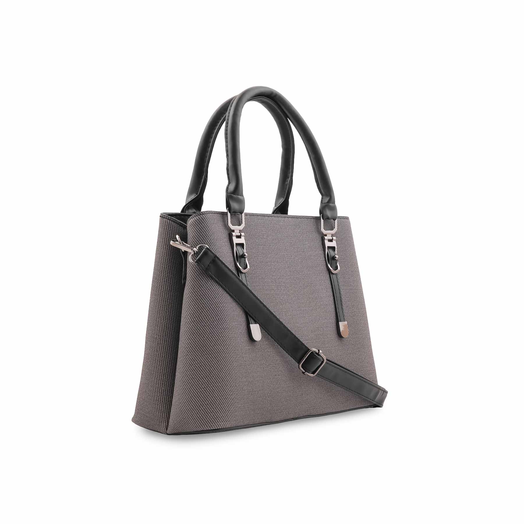 Black Formal Hand Bag For Ladies P36535 - Image 3