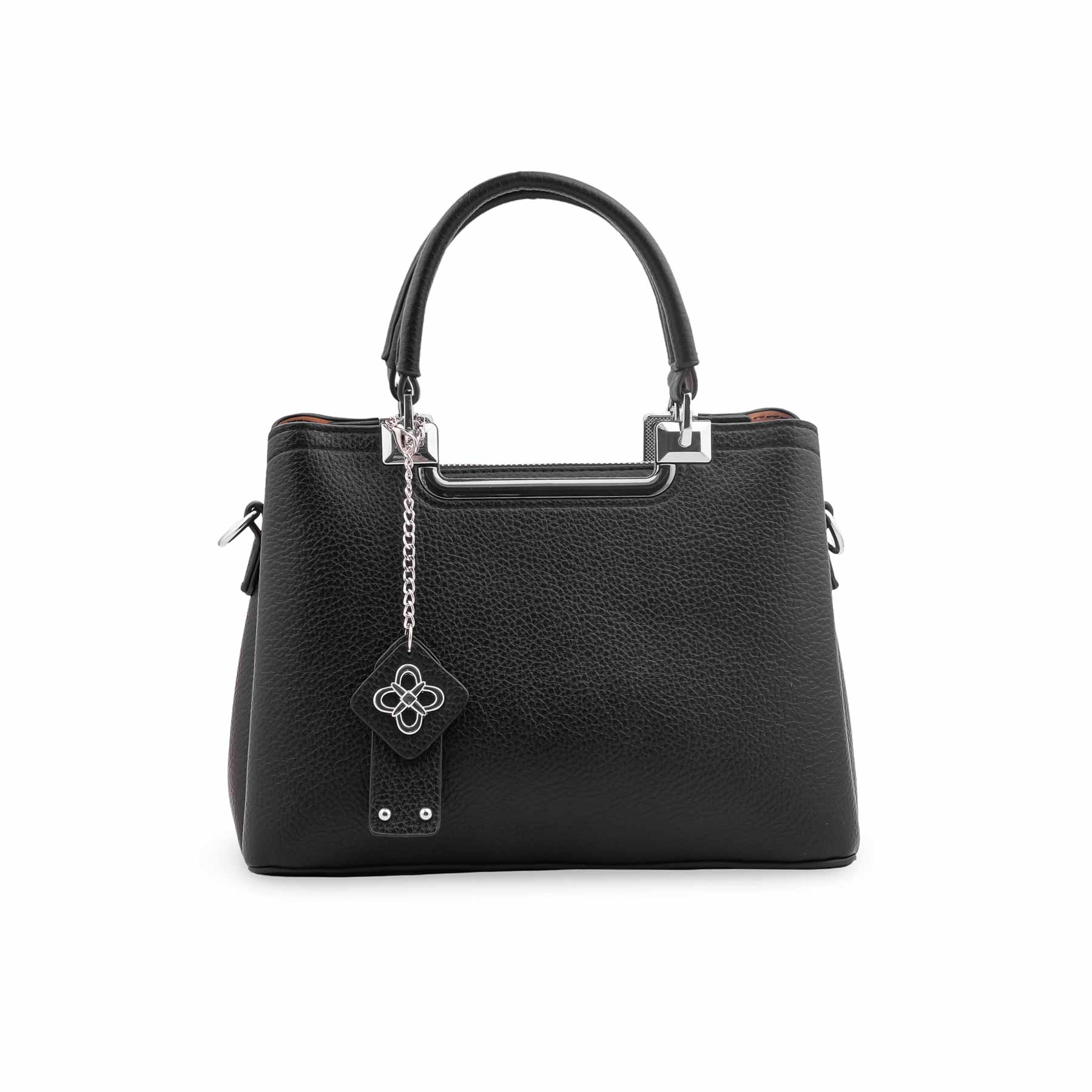 Black Formal Hand Bag For Ladies P36558 - Image 4