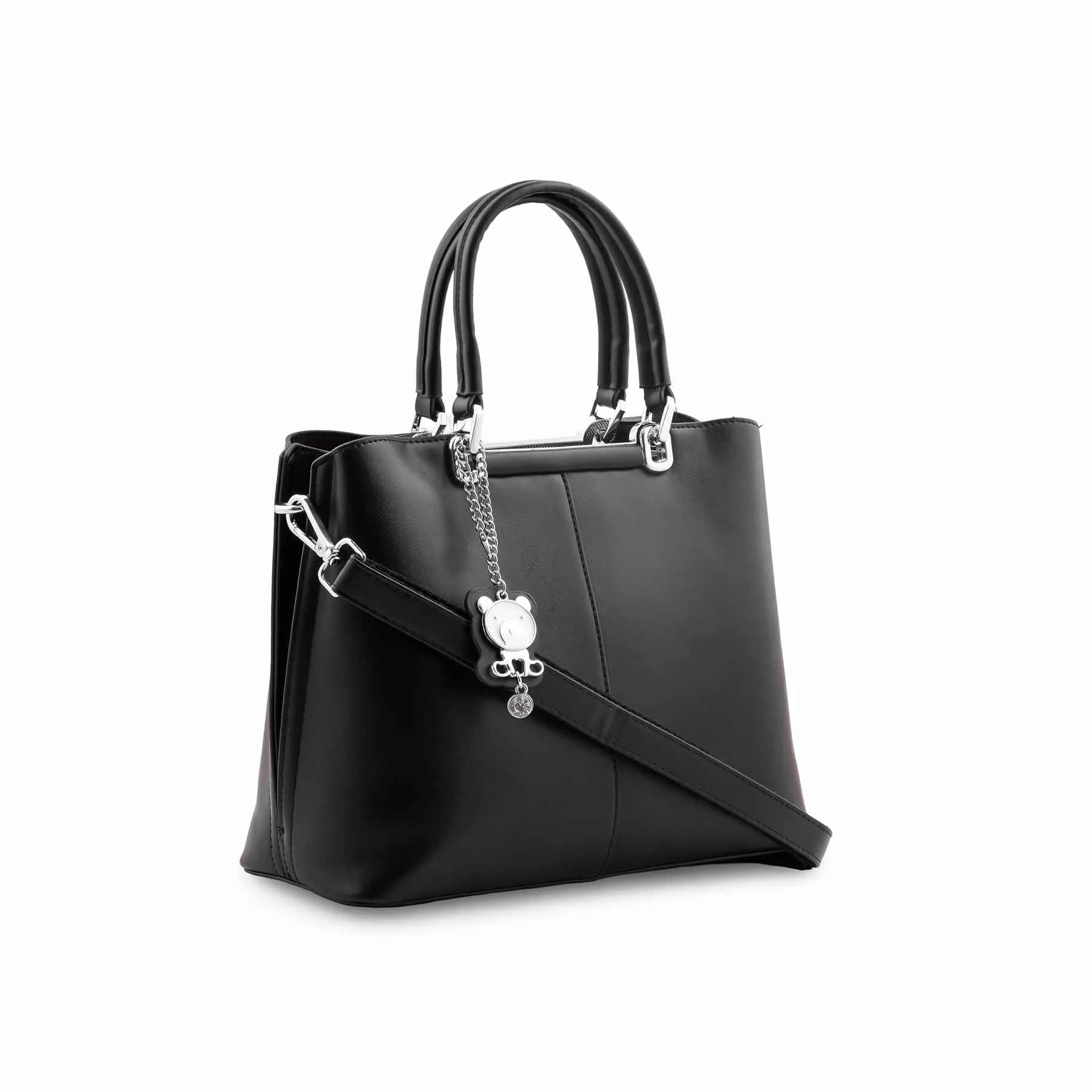 Black Formal Hand Bag For Ladies P36560 - Image 5
