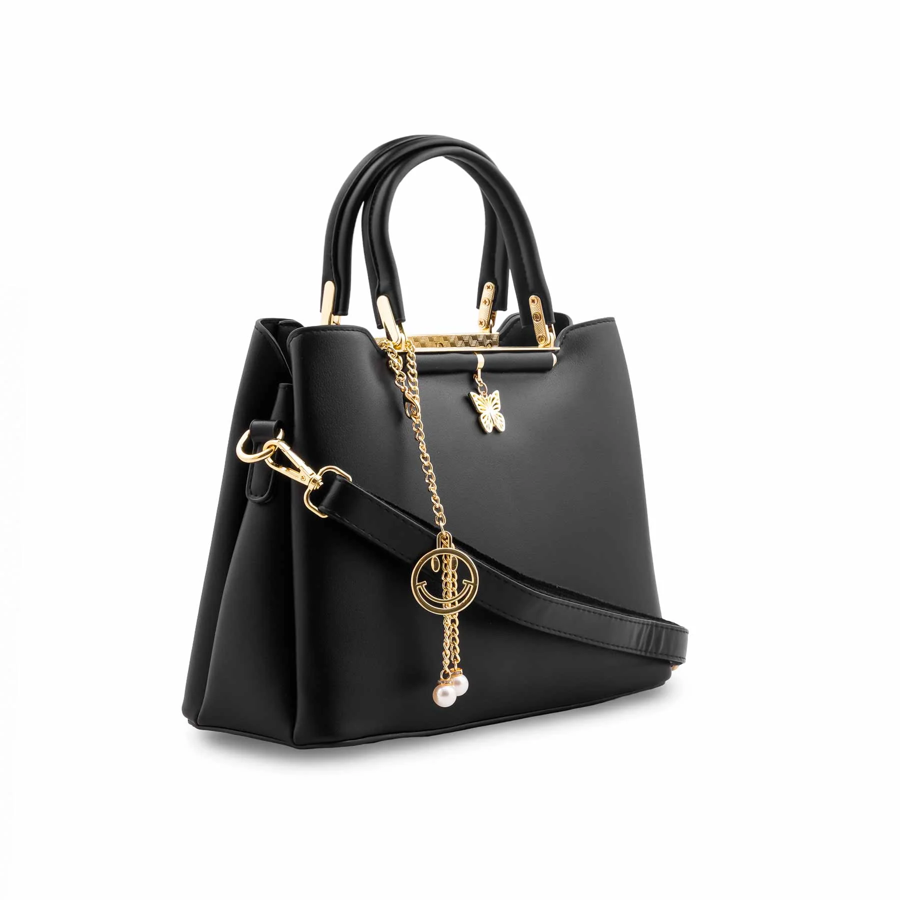 Black Formal Hand Bag For Ladies P36570 - Image 3