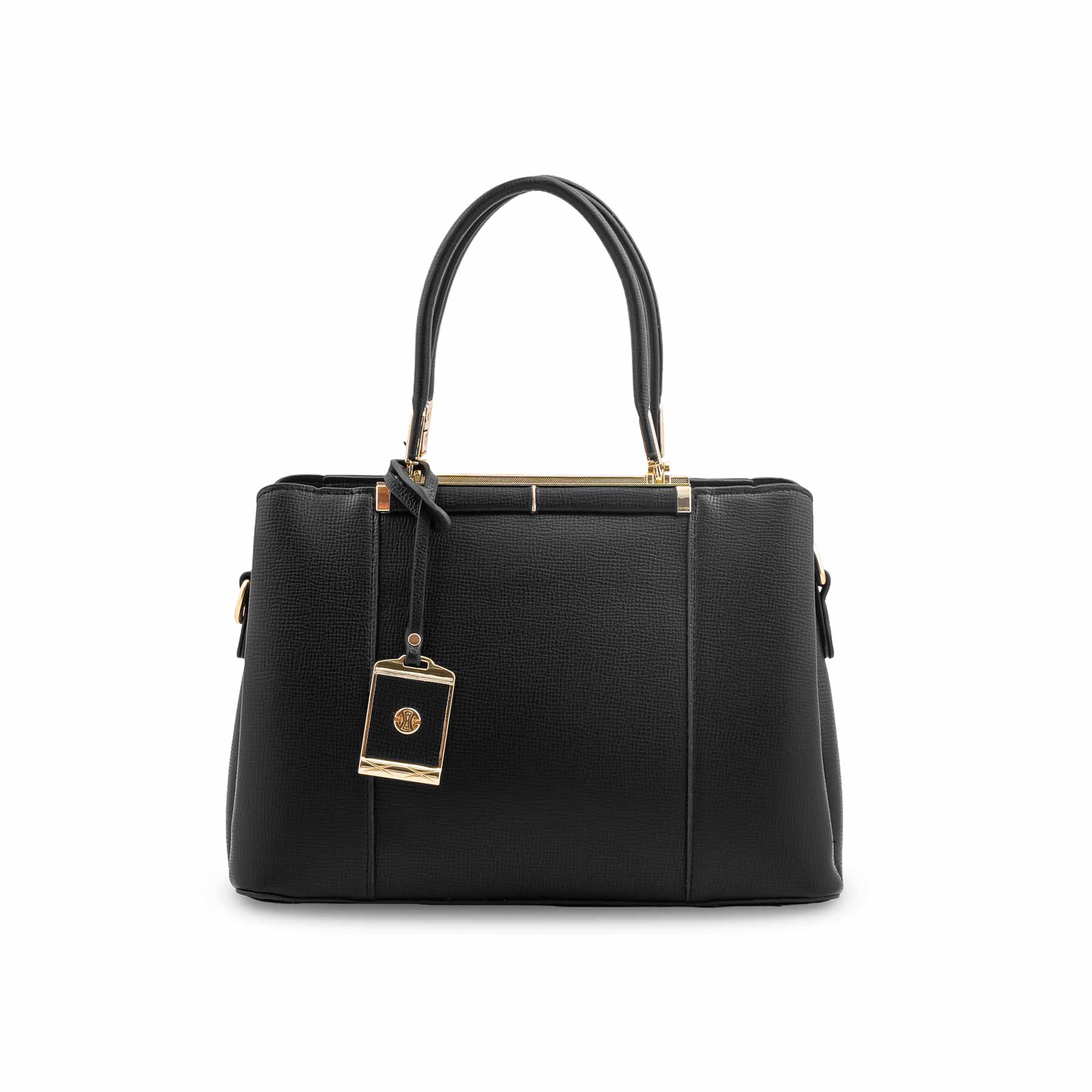 Black Formal Hand Bag For Ladies P36573 - Image 2