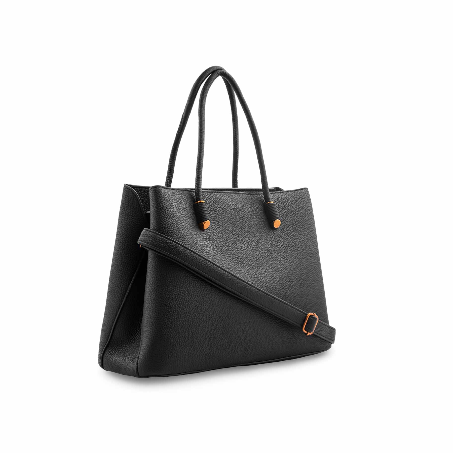Black Formal Hand Bag For Ladies P36591 - Image 3