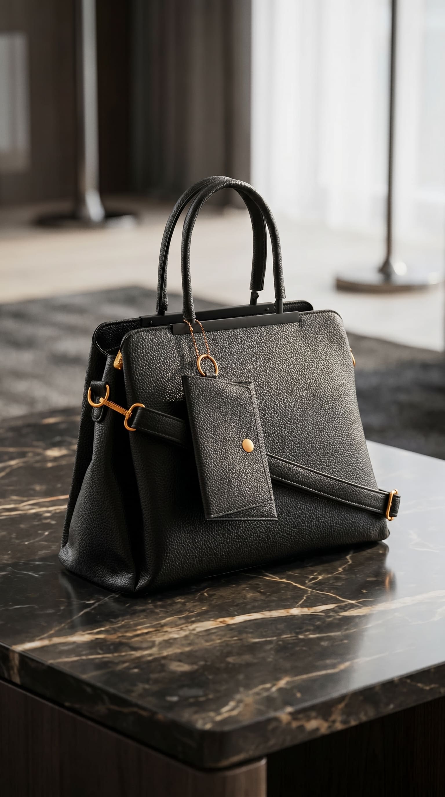 Black Formal Hand Bag For Ladies P36597
