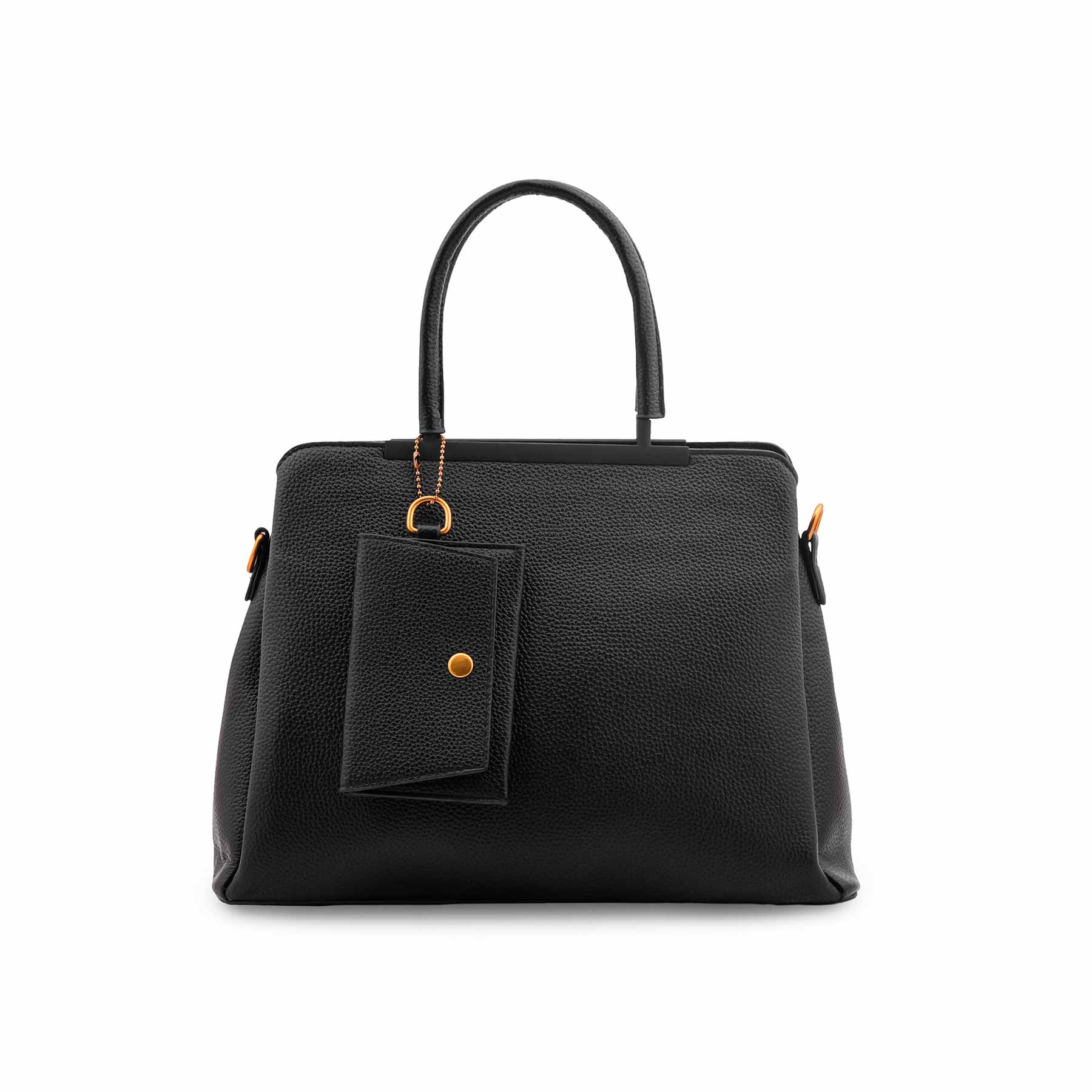 Black Formal Hand Bag For Ladies P36597 - Image 2