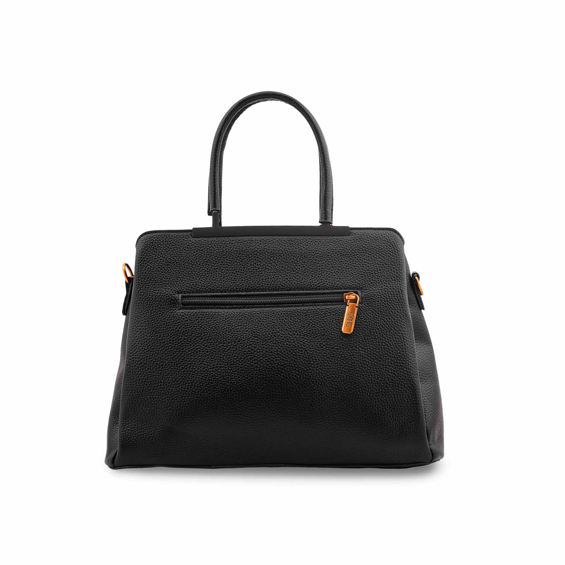 Black Formal Hand Bag For Ladies P36597 - Image 4