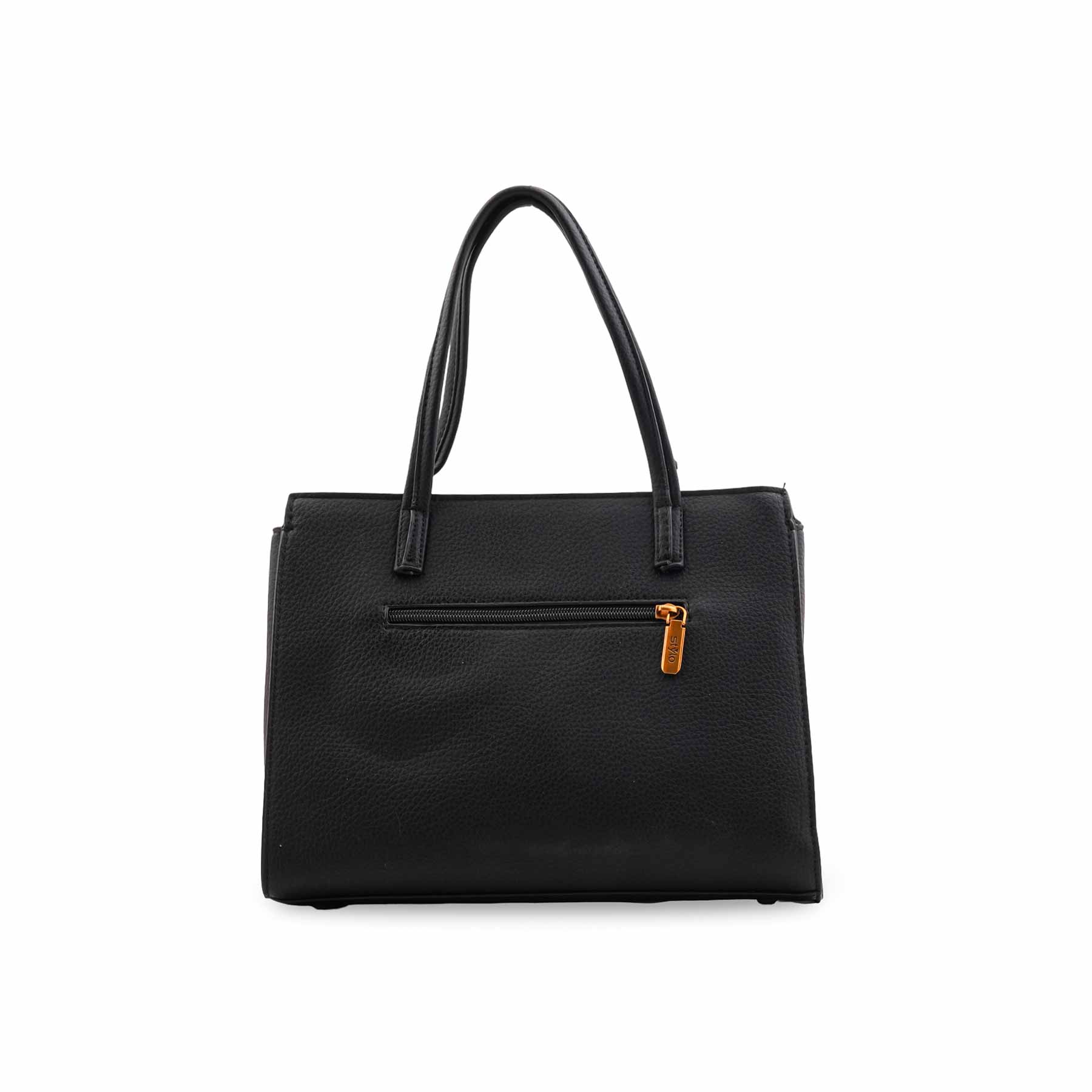 Black Formal Hand Bag For Ladies P36600 - Image 4