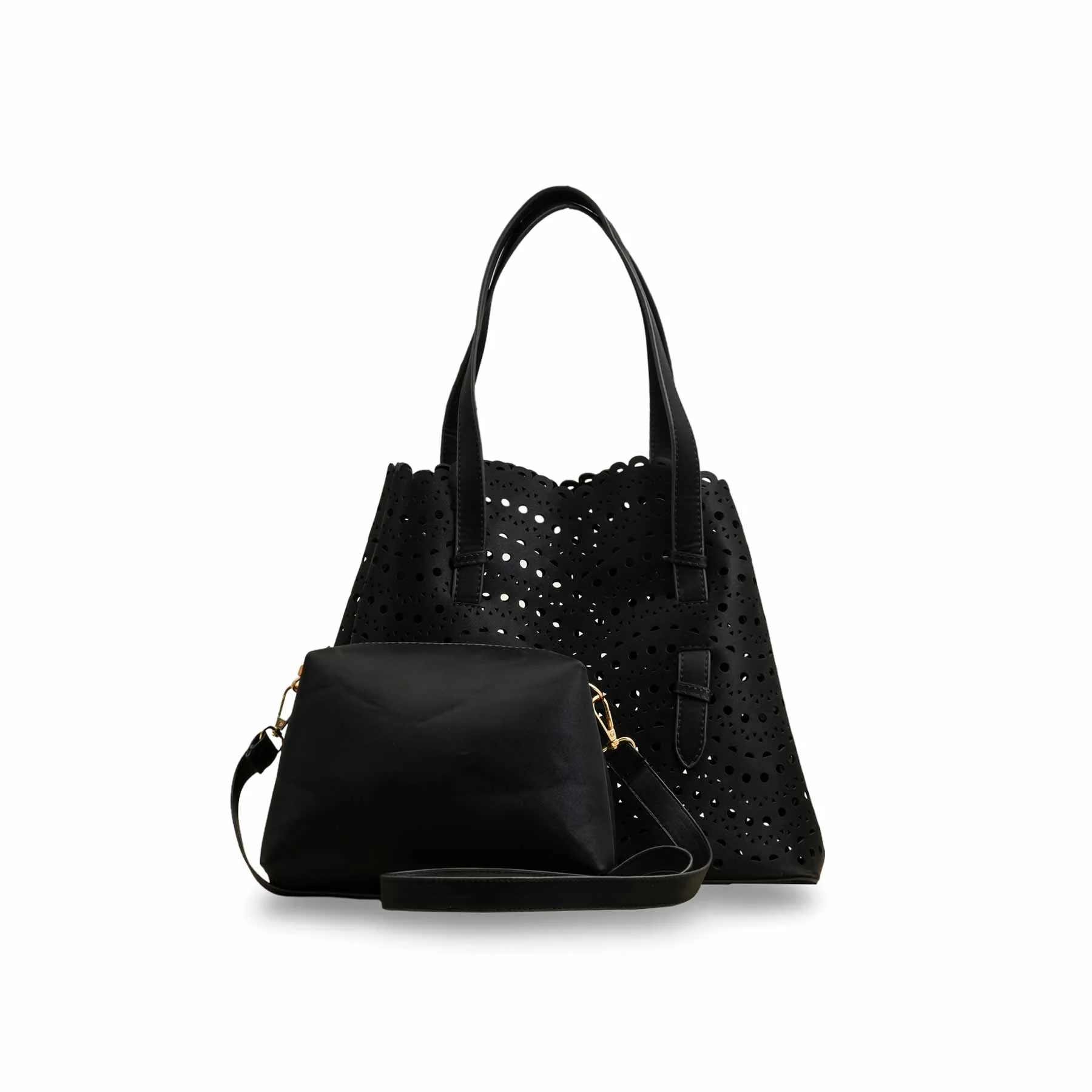 Black Formal Hand Bag For Ladies P55816 - Image 4