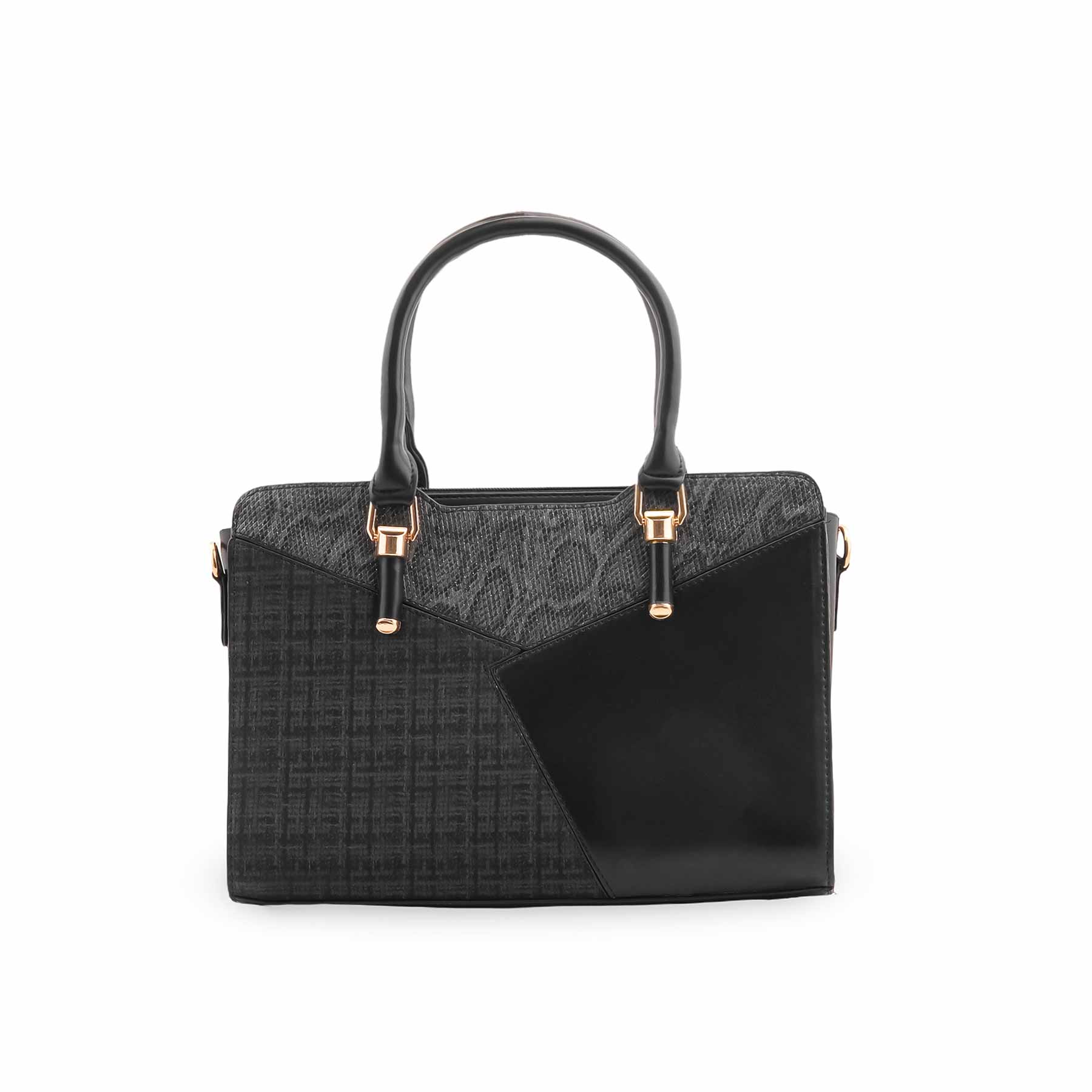 Black Formal Hand Bag For Ladies P55882 - Image 2