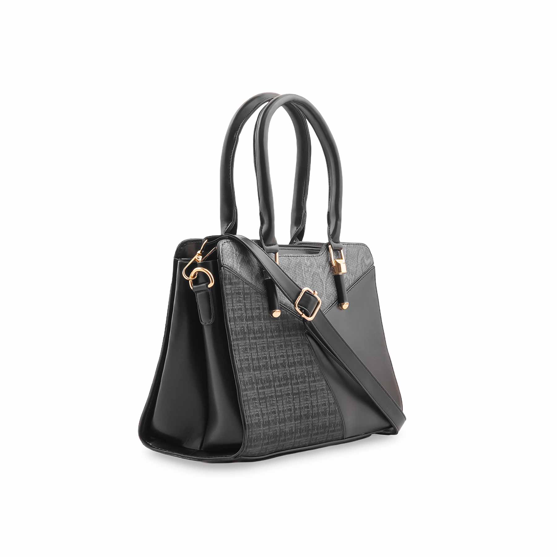 Black Formal Hand Bag For Ladies P55882 - Image 3