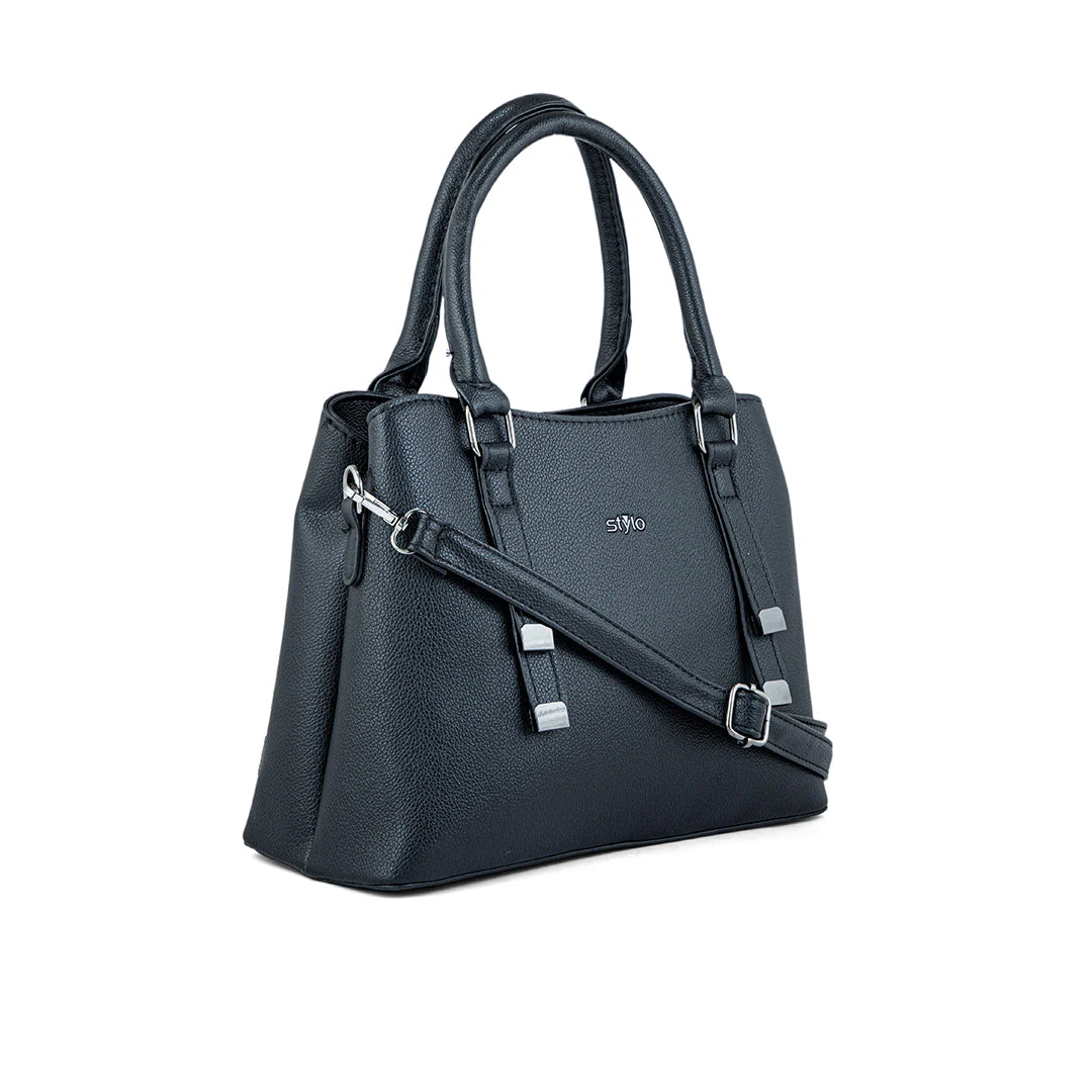 Black Formal Hand Bag For Women P36236 - Image 2