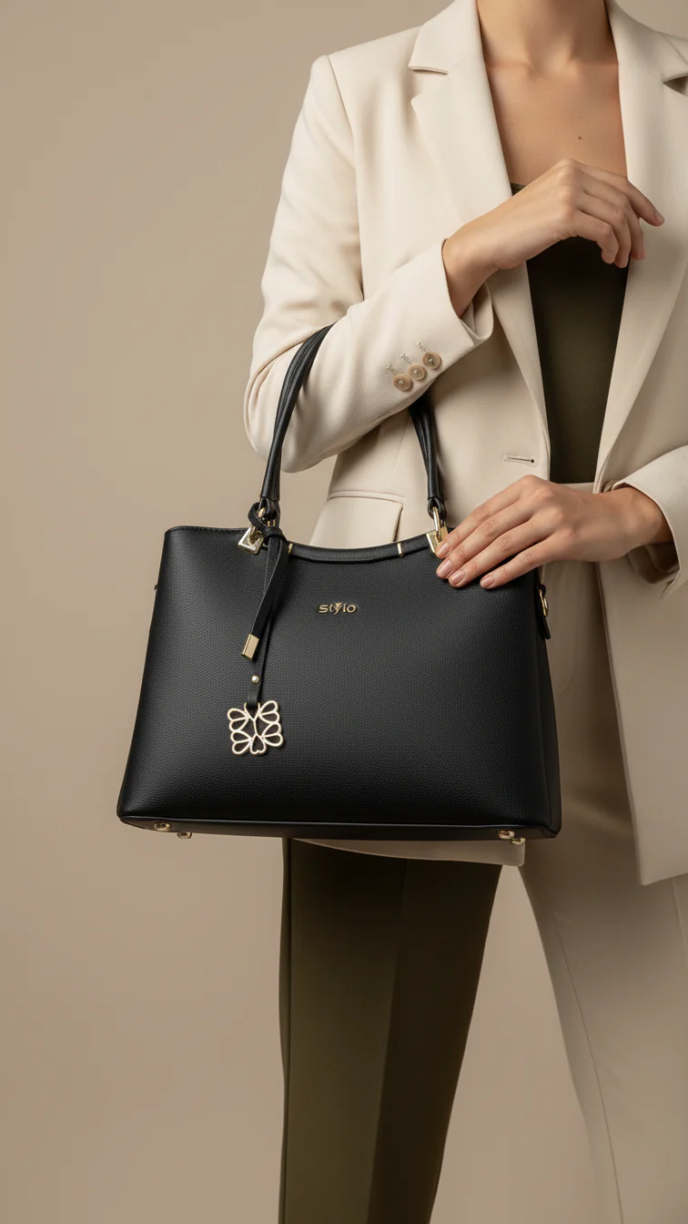Black Formal Hand Bag For Women P36283