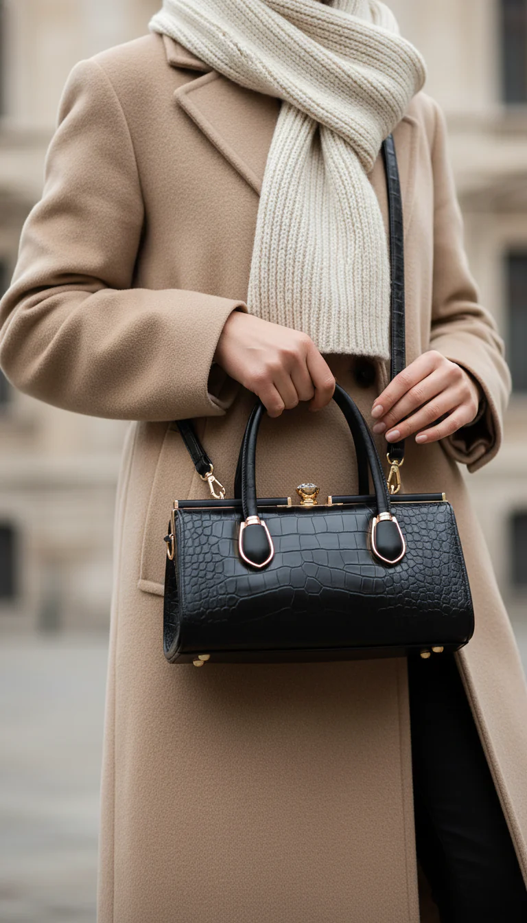 Black Formal Hand Bag For Women P36464