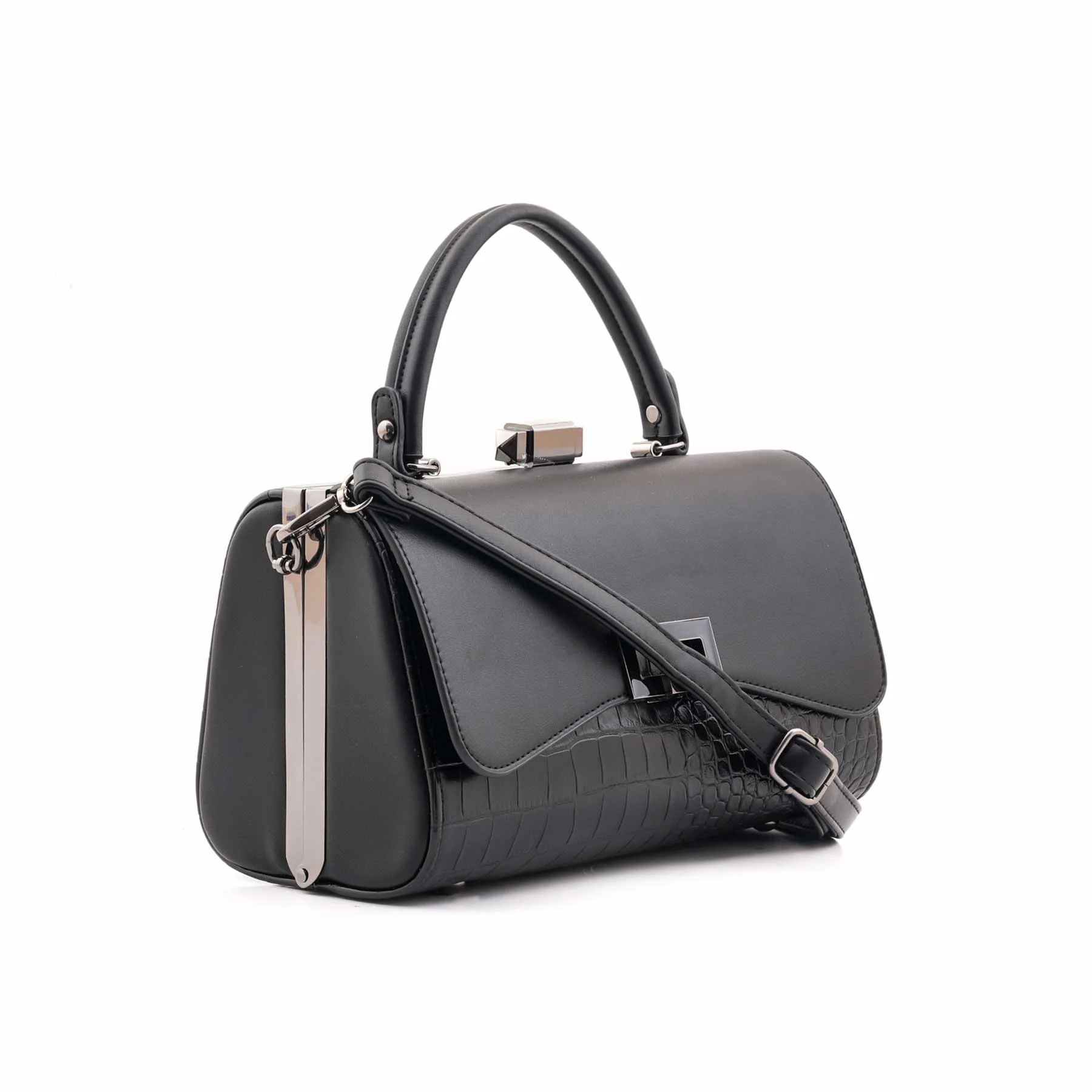 Black Formal Hand Bag For Women P36465 - Image 3