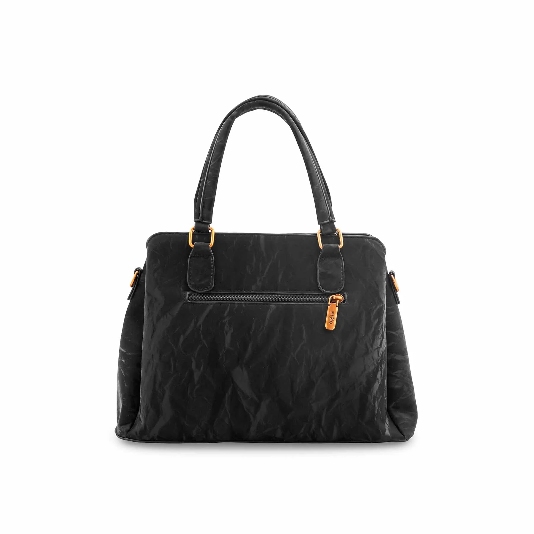 Black Formal Hand Bag For Women P36593 - Image 5