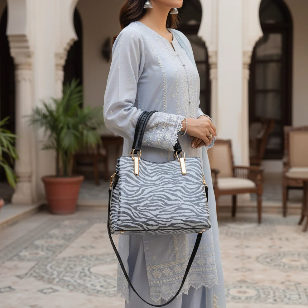 Black Formal Hand Bag For Women P55849 - Image 2