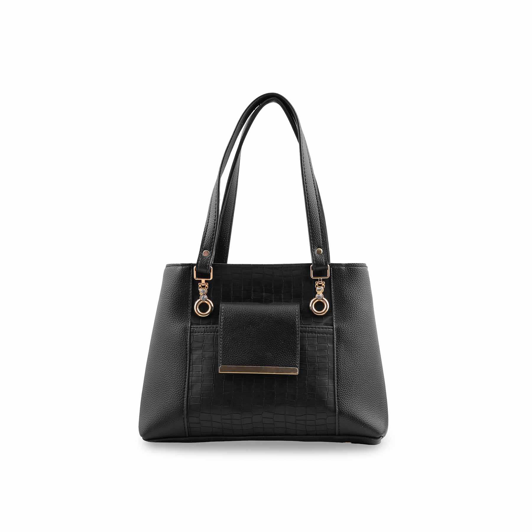 Black Formal Hand Bag For Women P56289 - Image 2