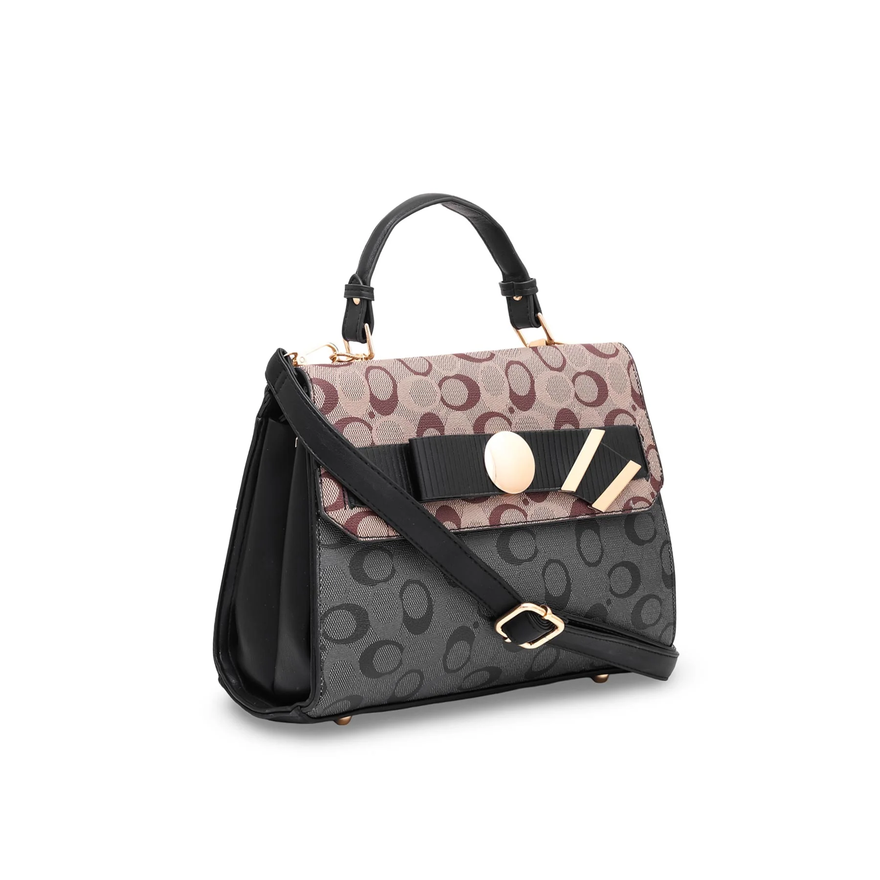 Black Formal Hand Bag P36051 - Image 2