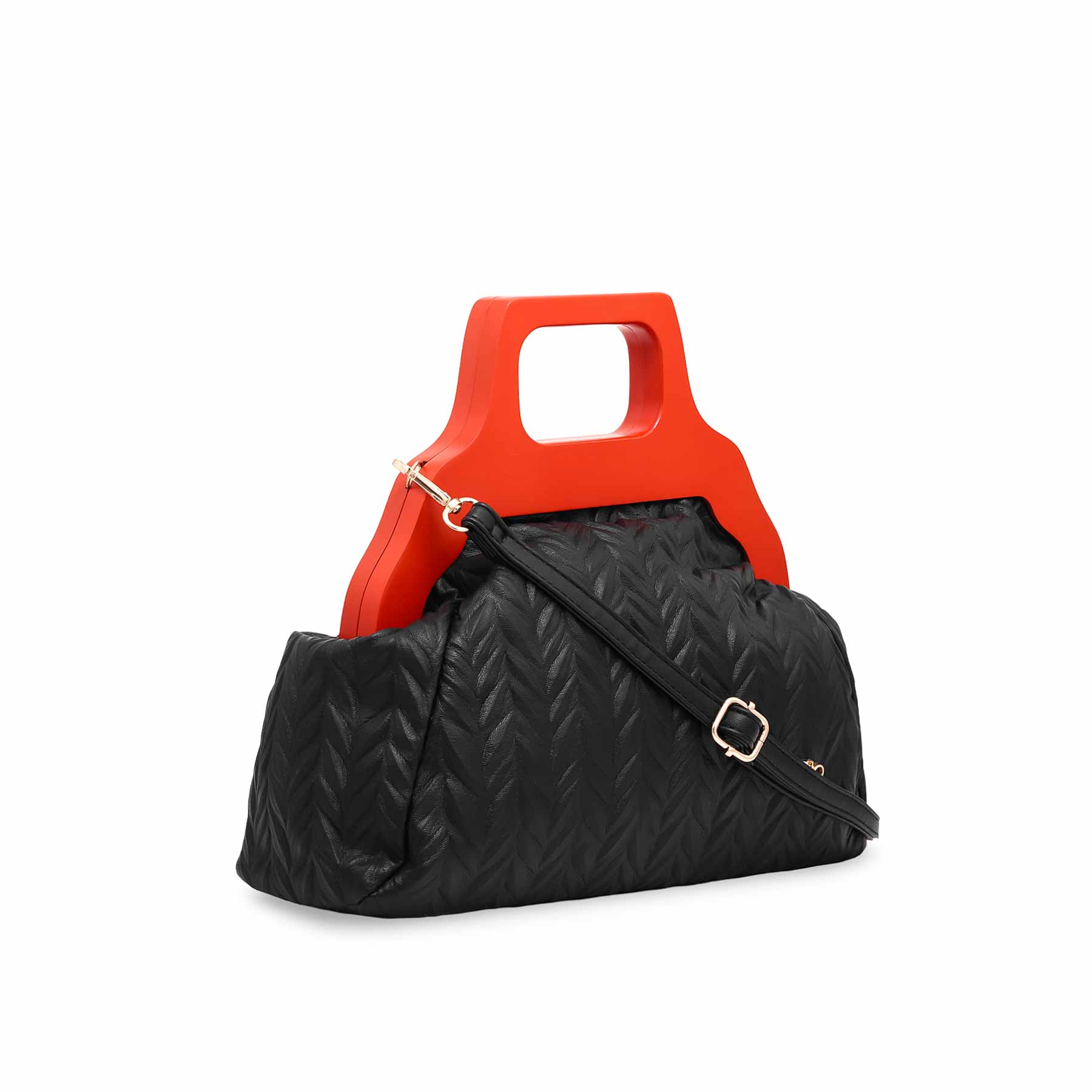Black Formal Hand Bag P36063 - Image 2
