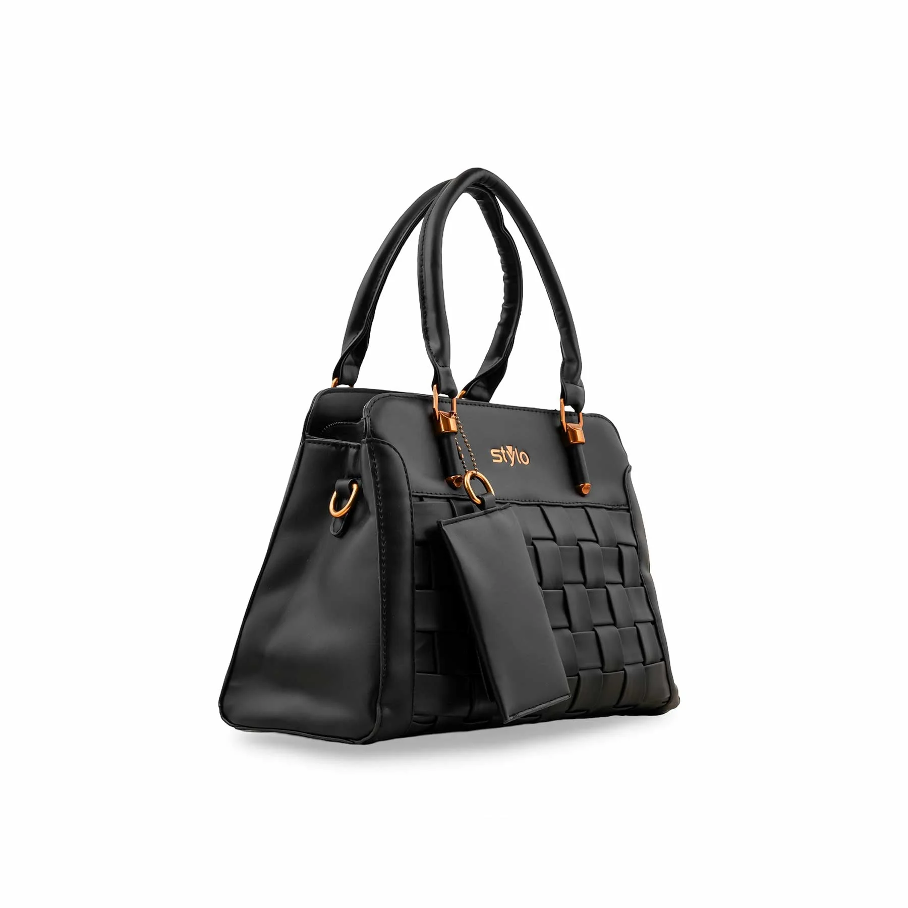 Black Formal Hand Bag P36154 - Image 3