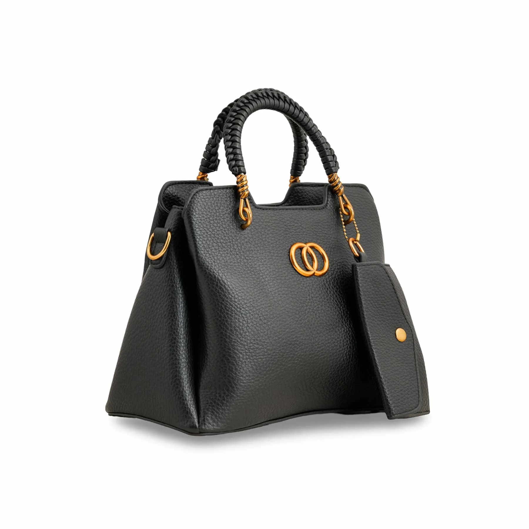 Black Formal Hand Bag P36160 - Image 2