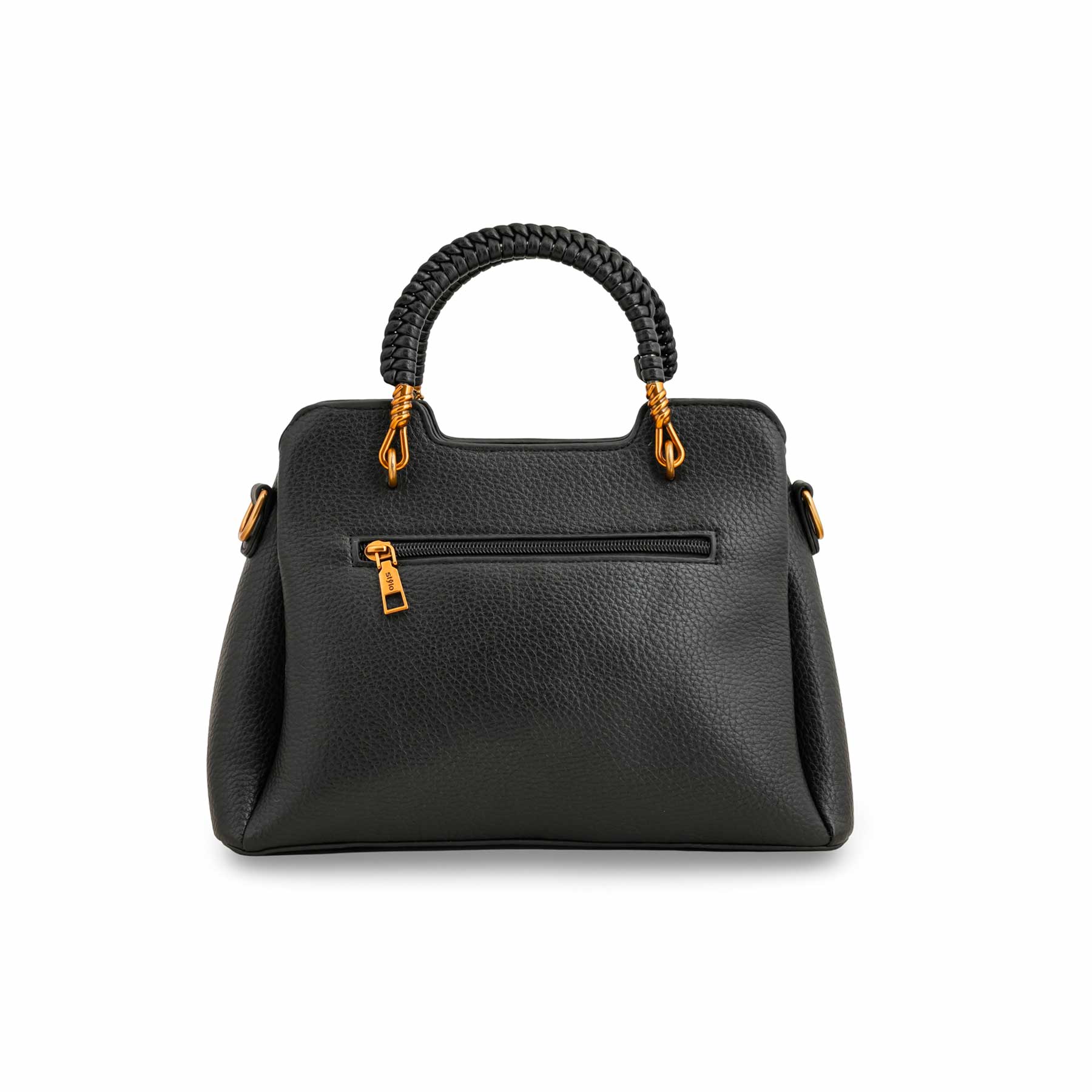 Black Formal Hand Bag P36160 - Image 3