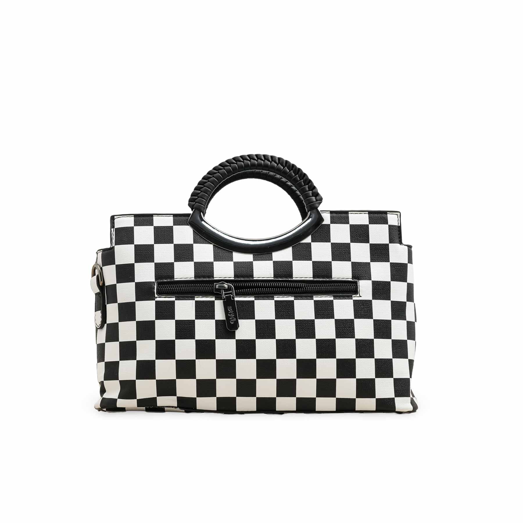 Black Formal Hand Bag P36170 - Image 4