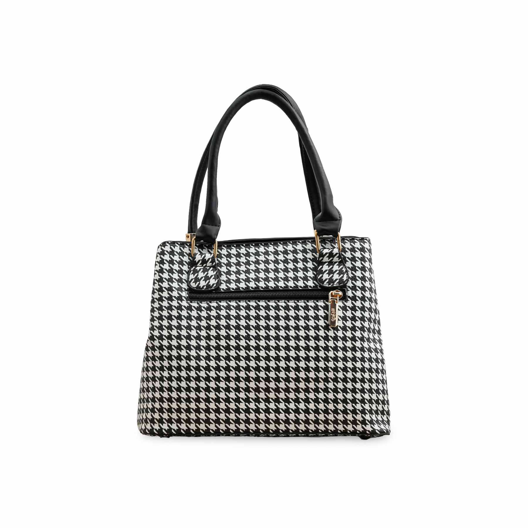 Black Formal Hand Bag P36174 - Image 4