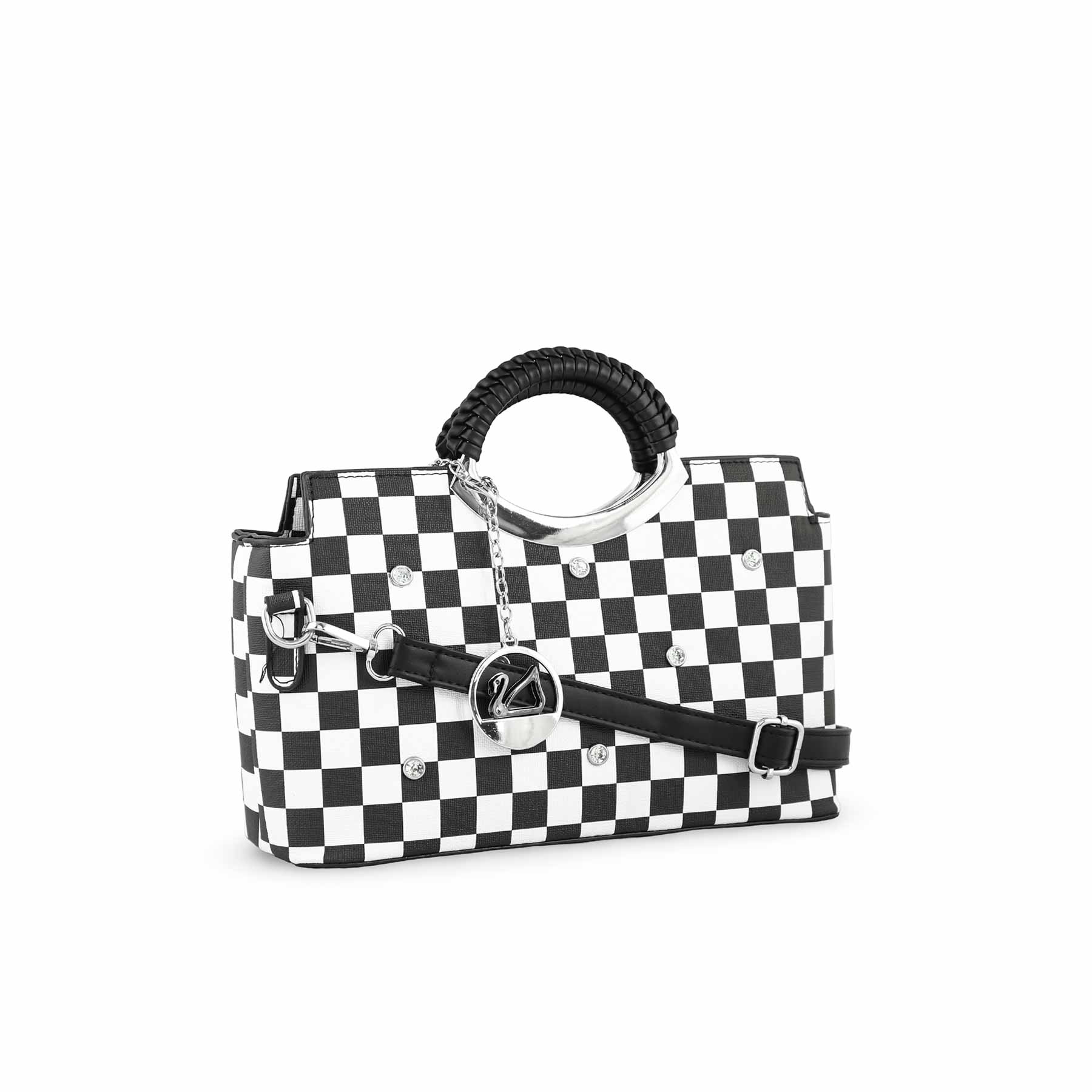 Black Formal Hand Bag P36188 - Image 3