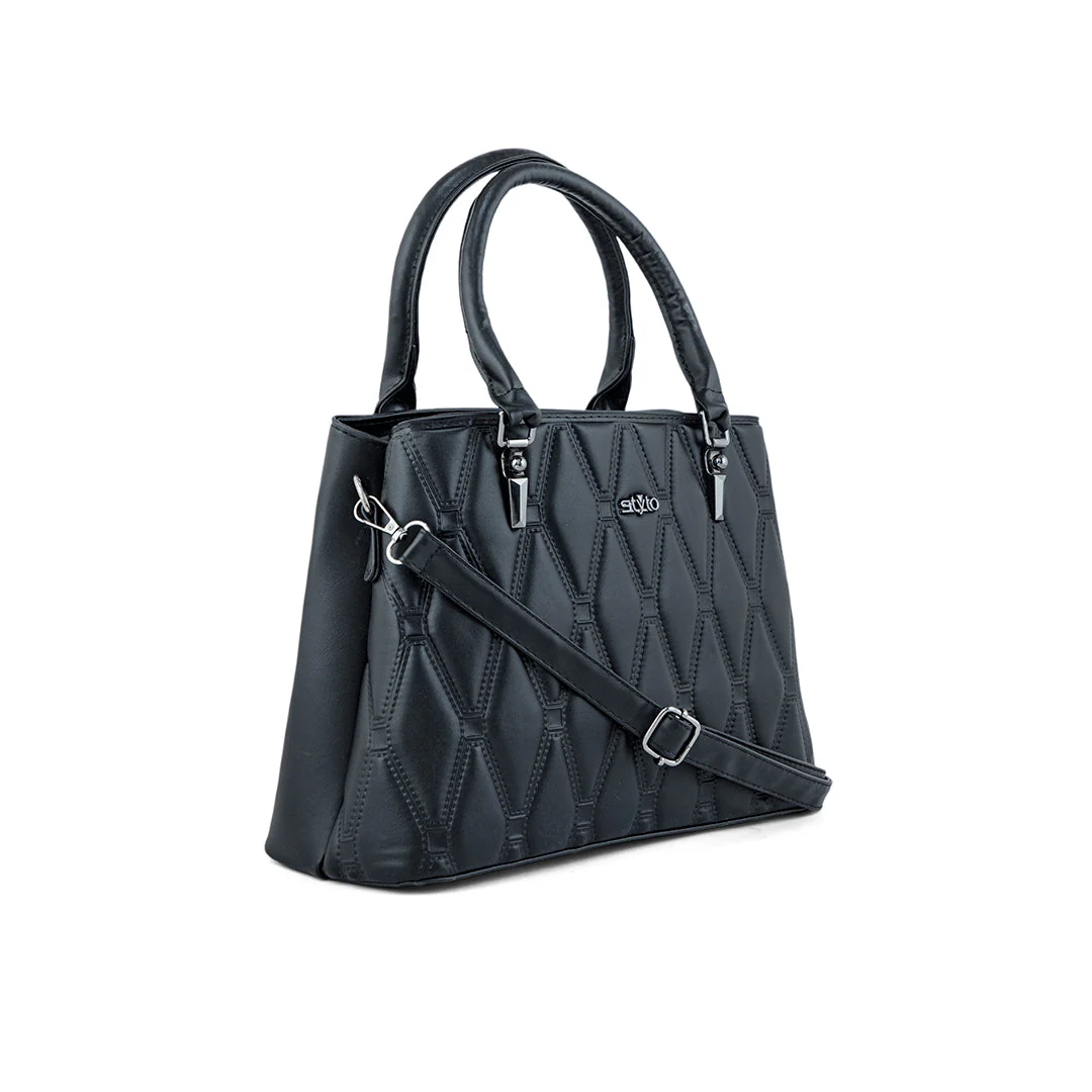 Black Formal Hand Bag P36249 - Image 2