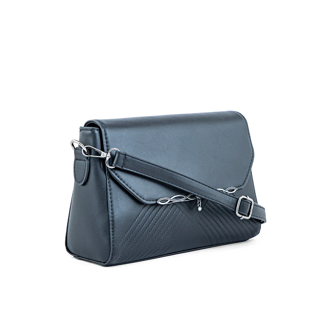 Black Formal Shoulder Bag For Women P36251 - Image 2
