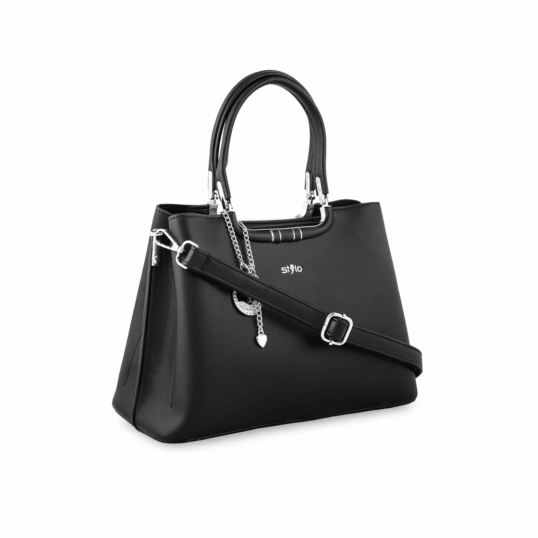 Black Formal Hand Bag P36258 - Image 2