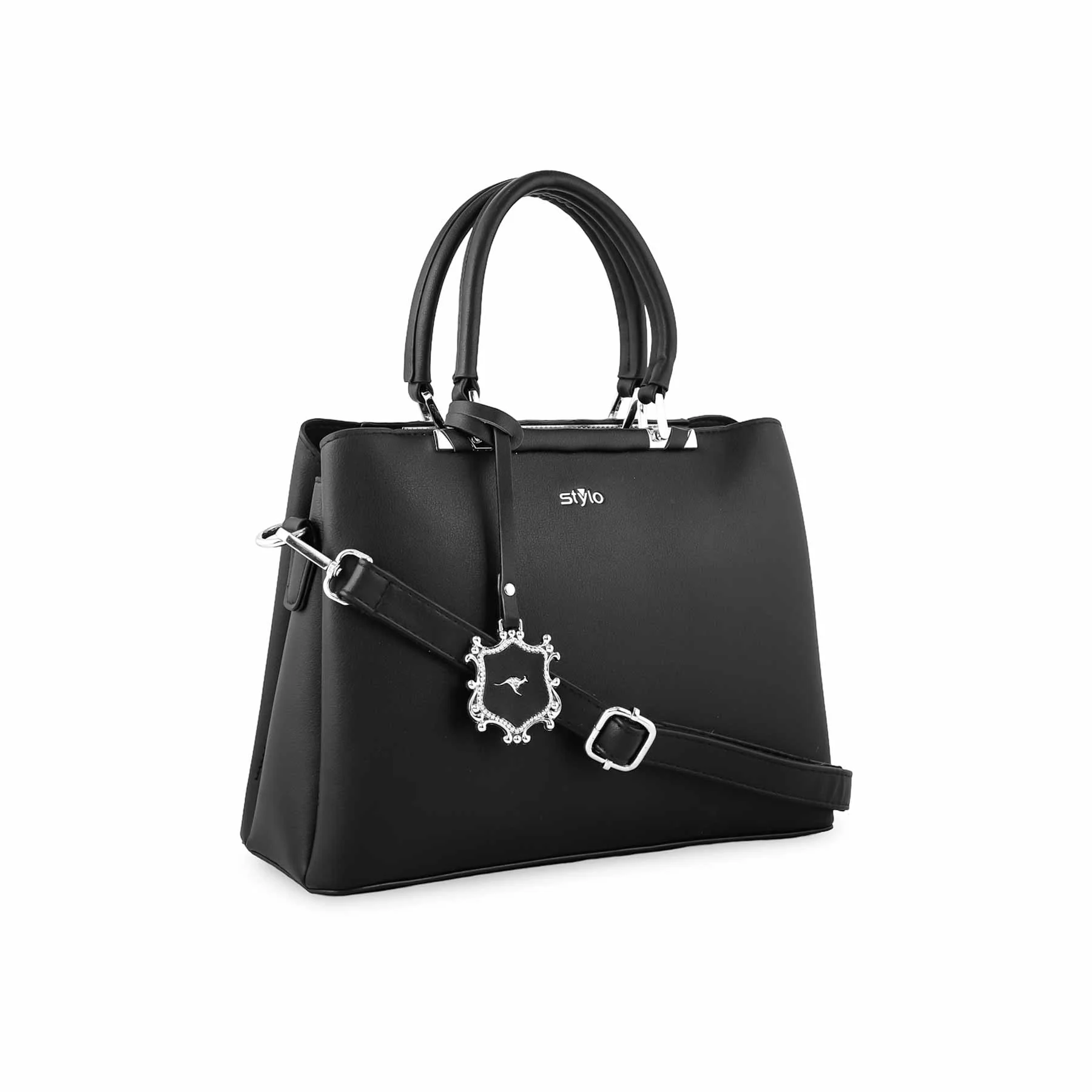 Black Formal Hand Bag P36259 - Image 2