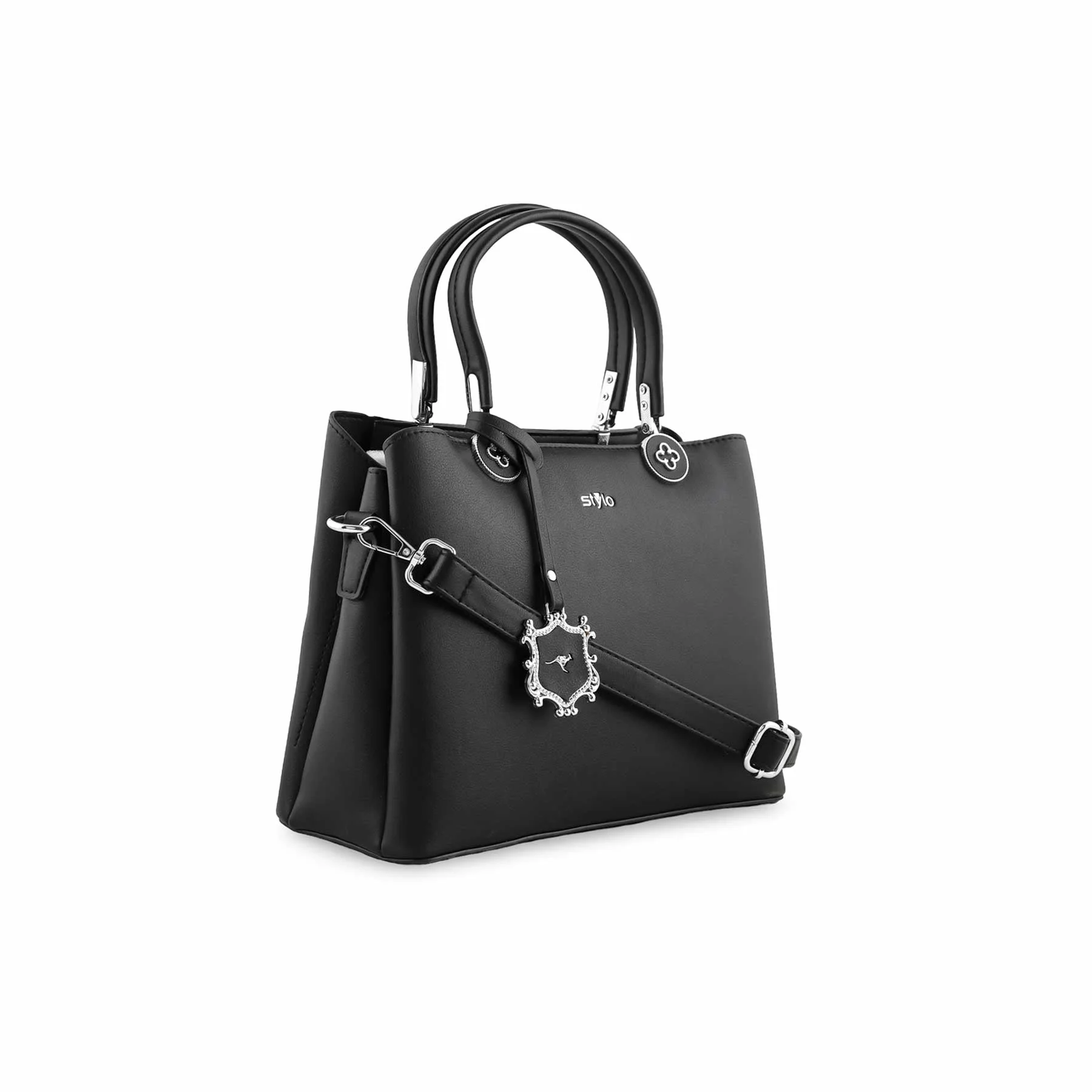 Black Formal Hand Bag P36260 - Image 2