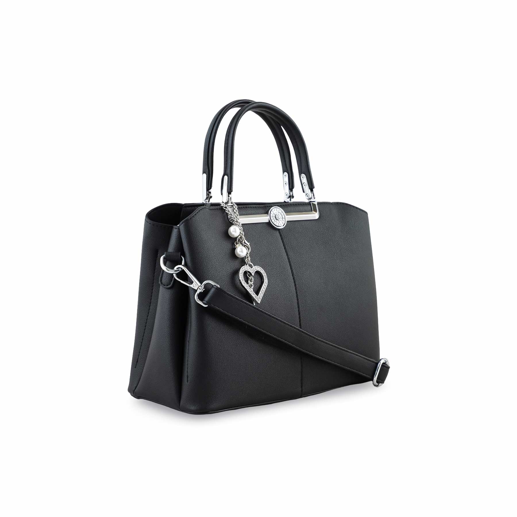 Black Formal Hand Bag P36261 - Image 3