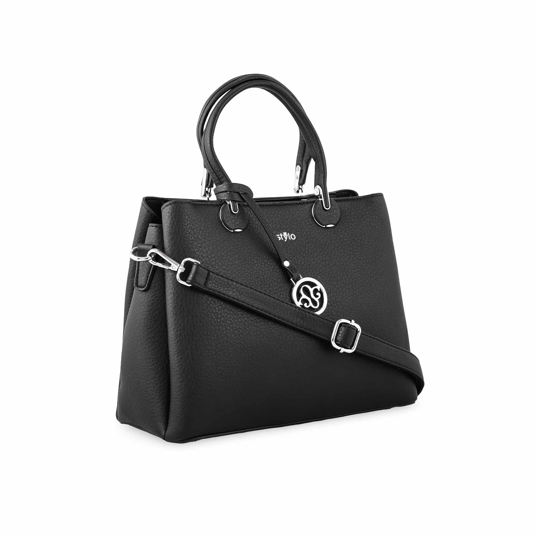 Black Formal Hand Bag P36262 - Image 2