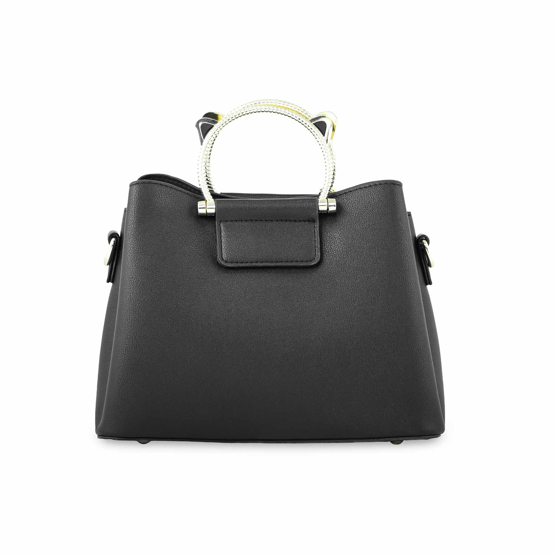 Black Formal Hand Bag P36267 - Image 4