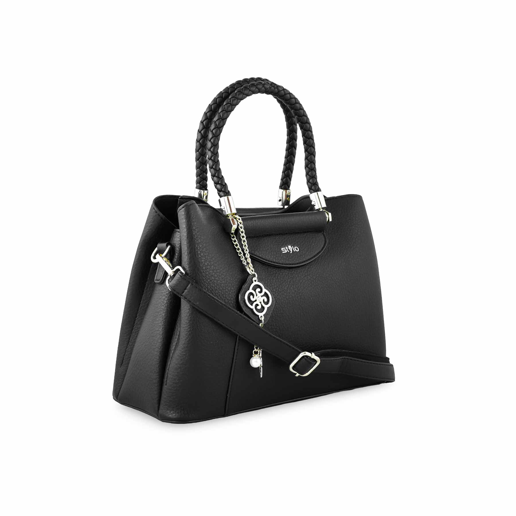 Black Formal Hand Bag P36270 - Image 2