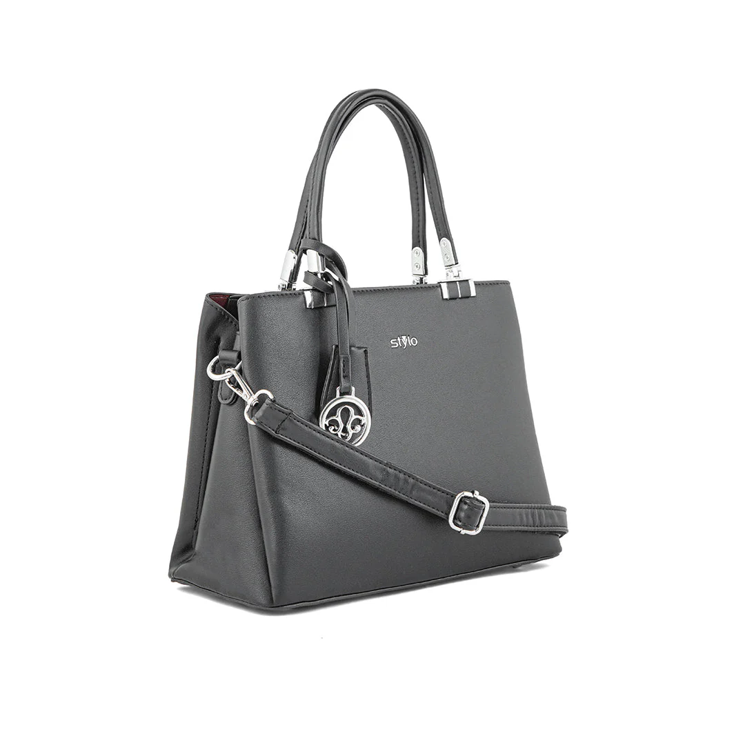 Black Formal Hand Bag P36289 - Image 2