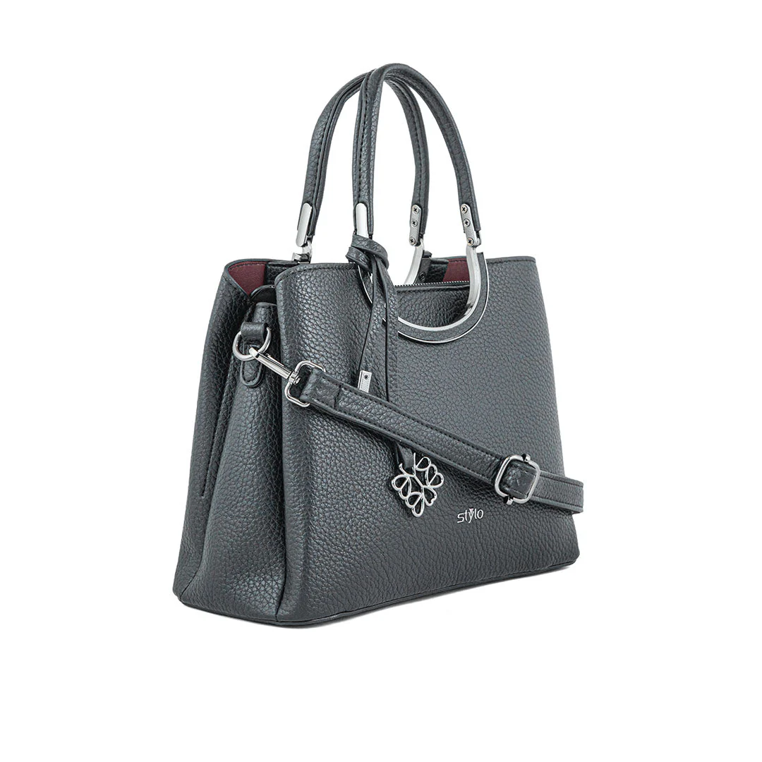 Black Formal Hand Bag P36292 - Image 3