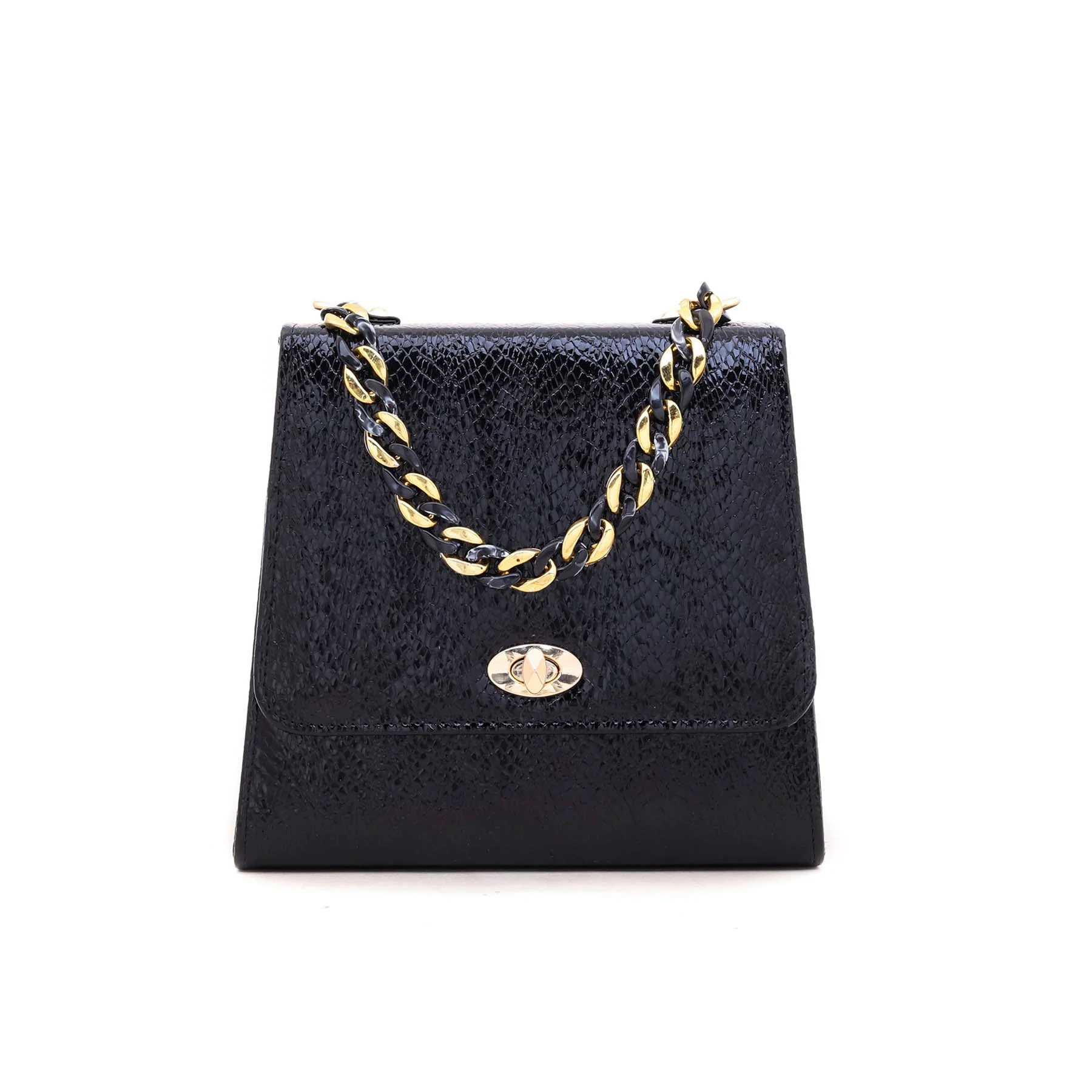 Black Formal Shoulder Bag P54305 - Image 2