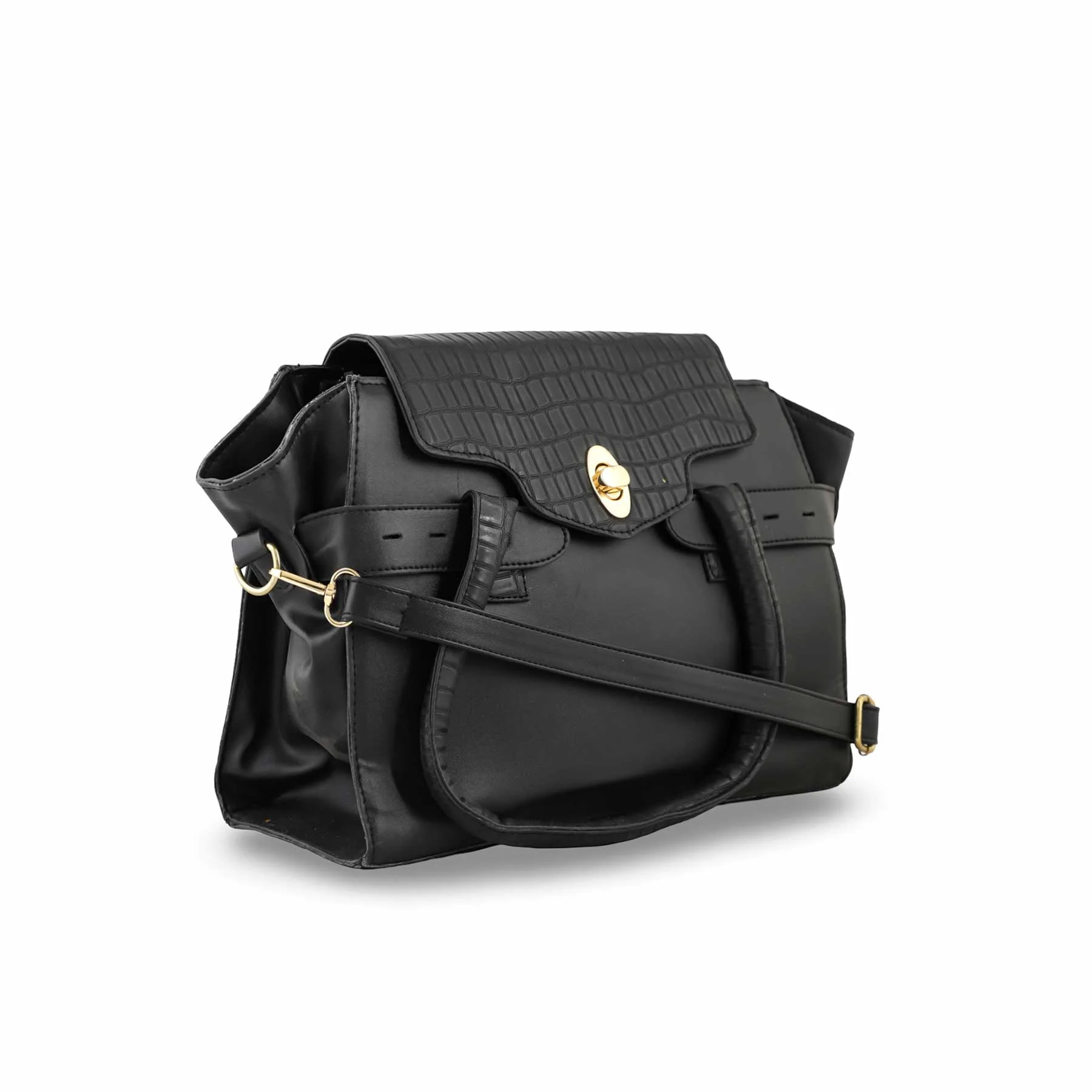 Black Formal Hand Bag P54356 - Image 2